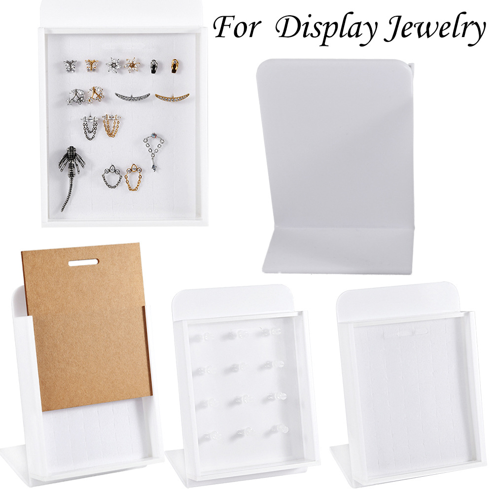 New Cross-Border Acrylic Display Board with Cover for Jewelry, Including Navel Rings, Lip Rings, Ear Studs, Nose Rings, and More, for Multi-Purpose Display and Photography