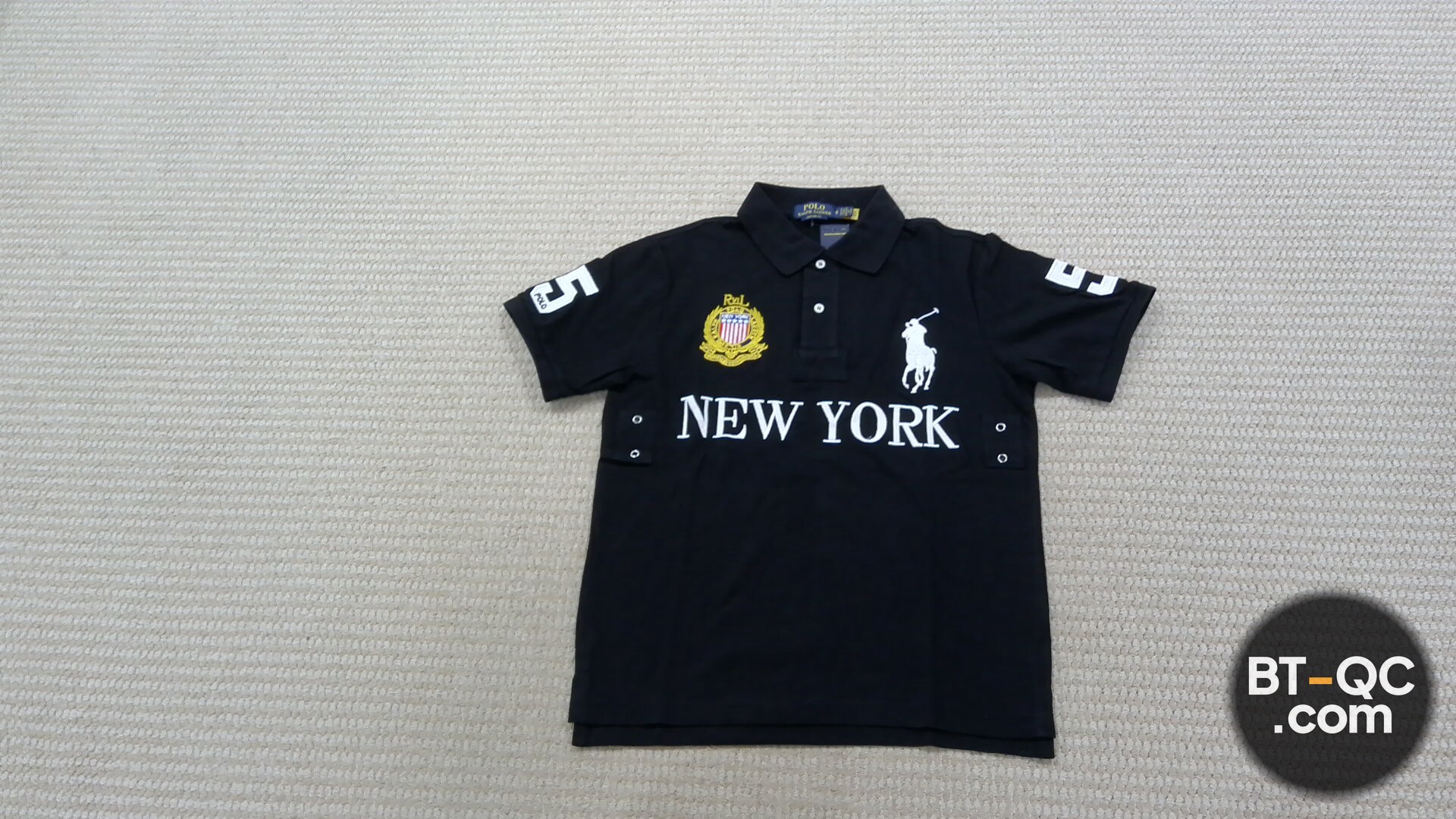 Polo Ralph Lauren New York Polo Shirt Black QC
