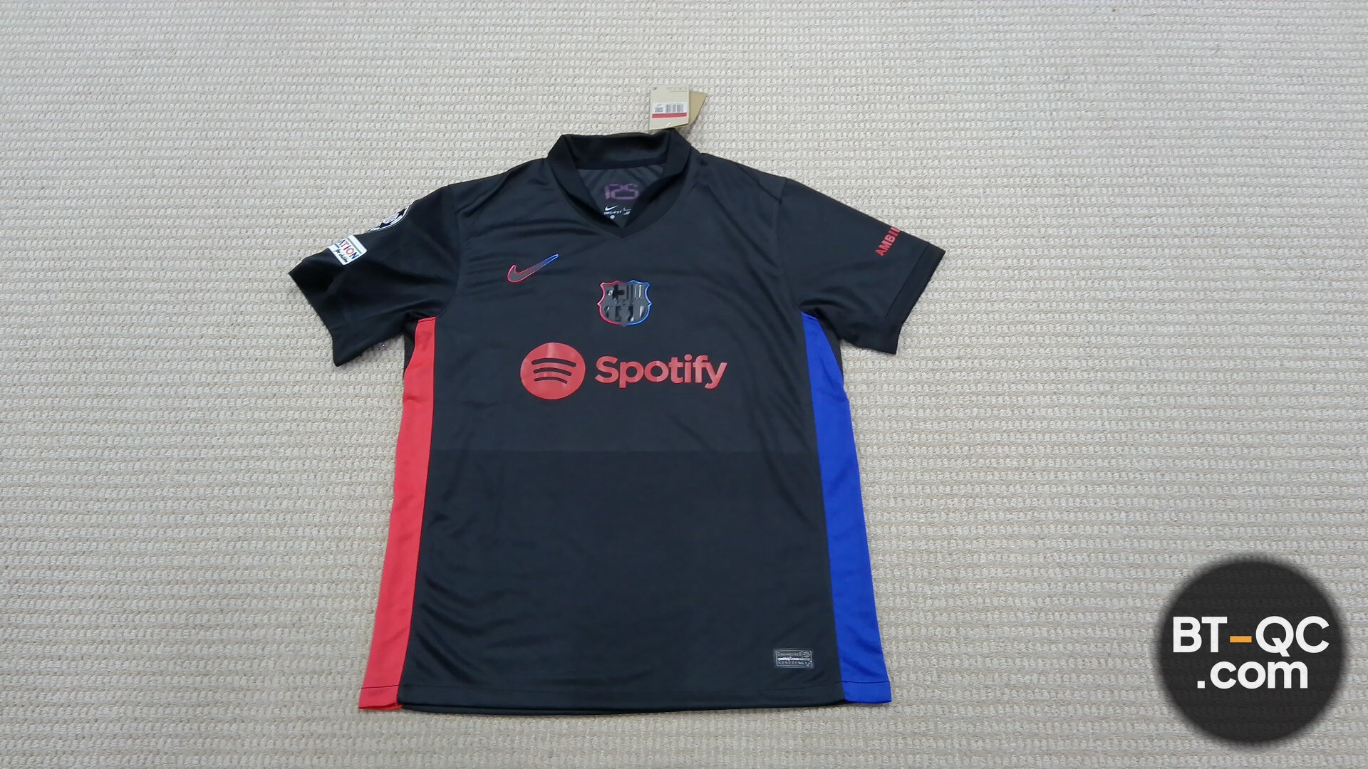 Nike FC Barcelona 22/23 Spotify Black Jersey QC