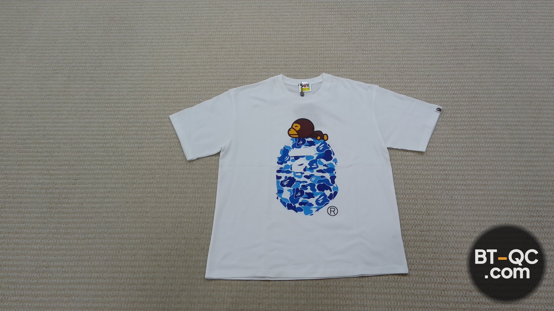 Bape White Ape Camo T-Shirt QC