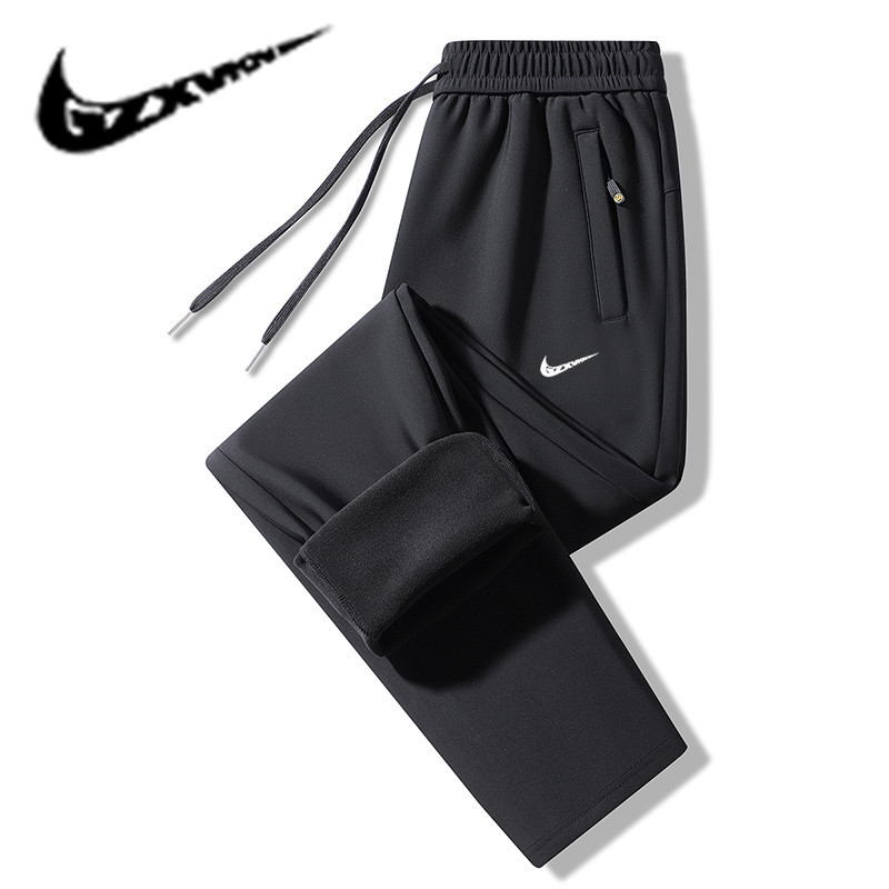 2025 Autumn and Winter Outdoor Graphene Jacket Pants for Men, Fleece-Lined, Thickened, Waterproof Fabric, Long Pants, Men's Sports Casual Pants
