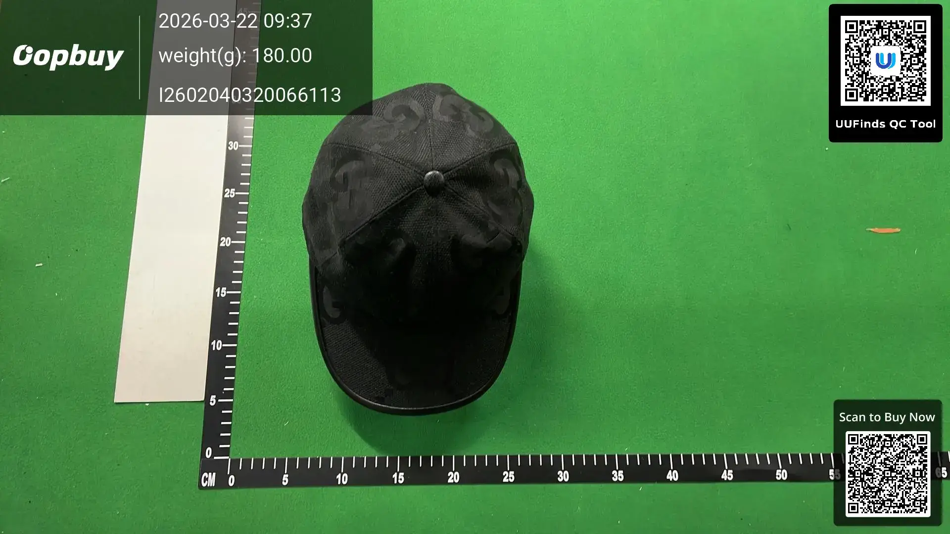 Gucci GG Canvas Baseball Cap Black