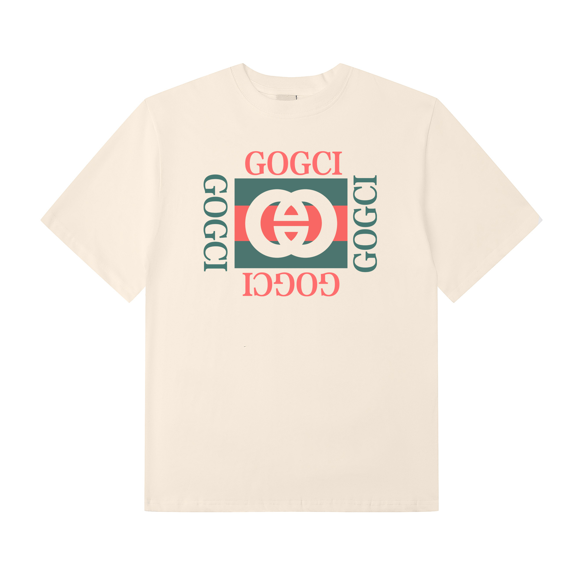 Amazon Color-Blocked Letter Print T-Shirt Wholesale Outdoor Loose Casual Couple Round Neck Top Fashion T-Shirt for Women