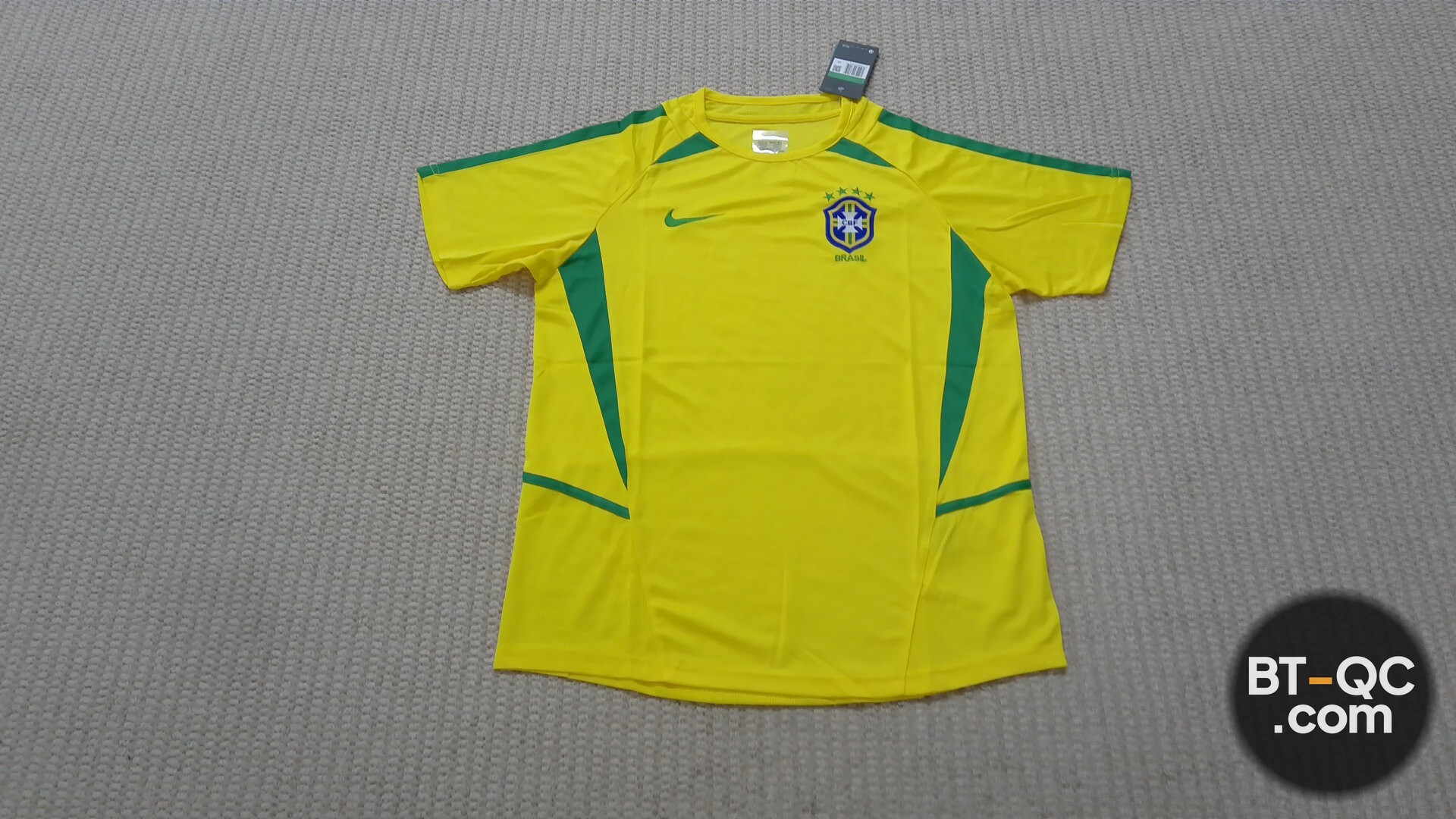 Nike Brazil CBF Soccer Jersey Yellow Green QC
