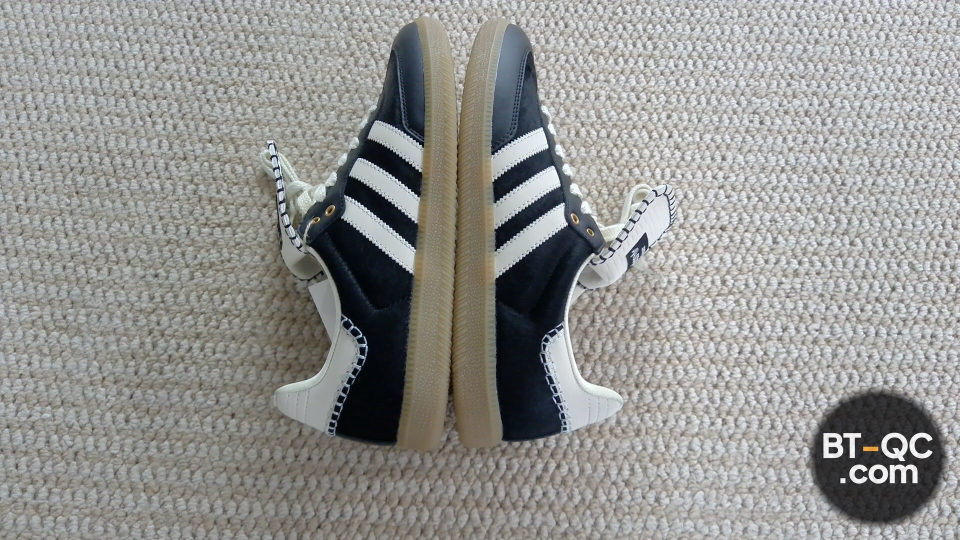 Adidas Wales Bonner Samba Sneakers Black White QC