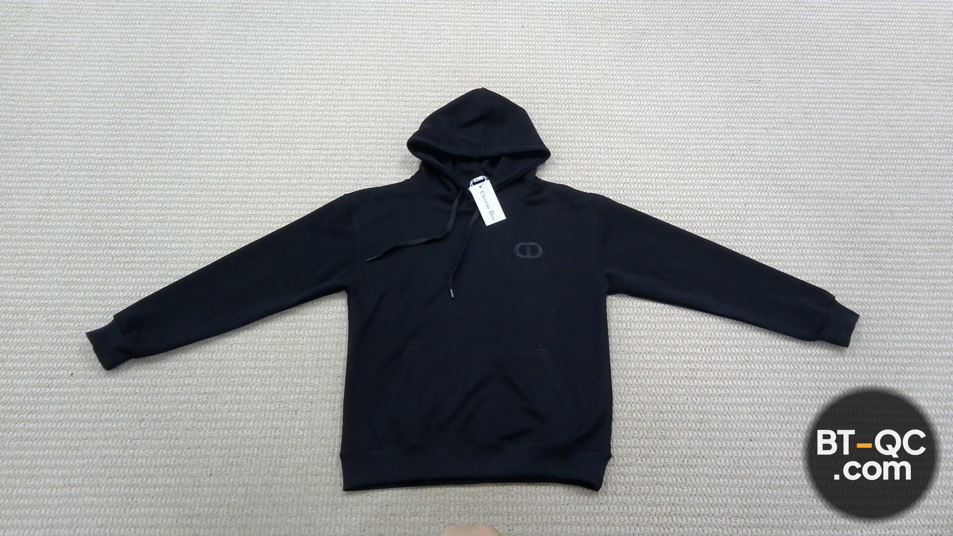Dior CD Logo Hoodie Black QC