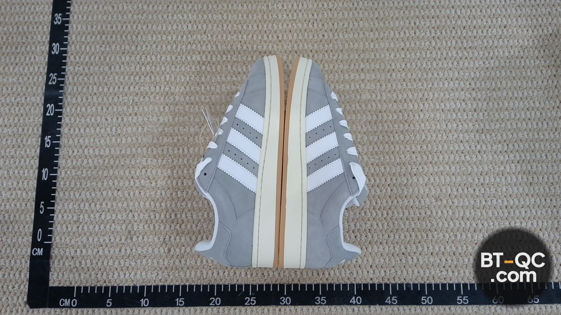 Adidas Campus Grey White Sneakers QC