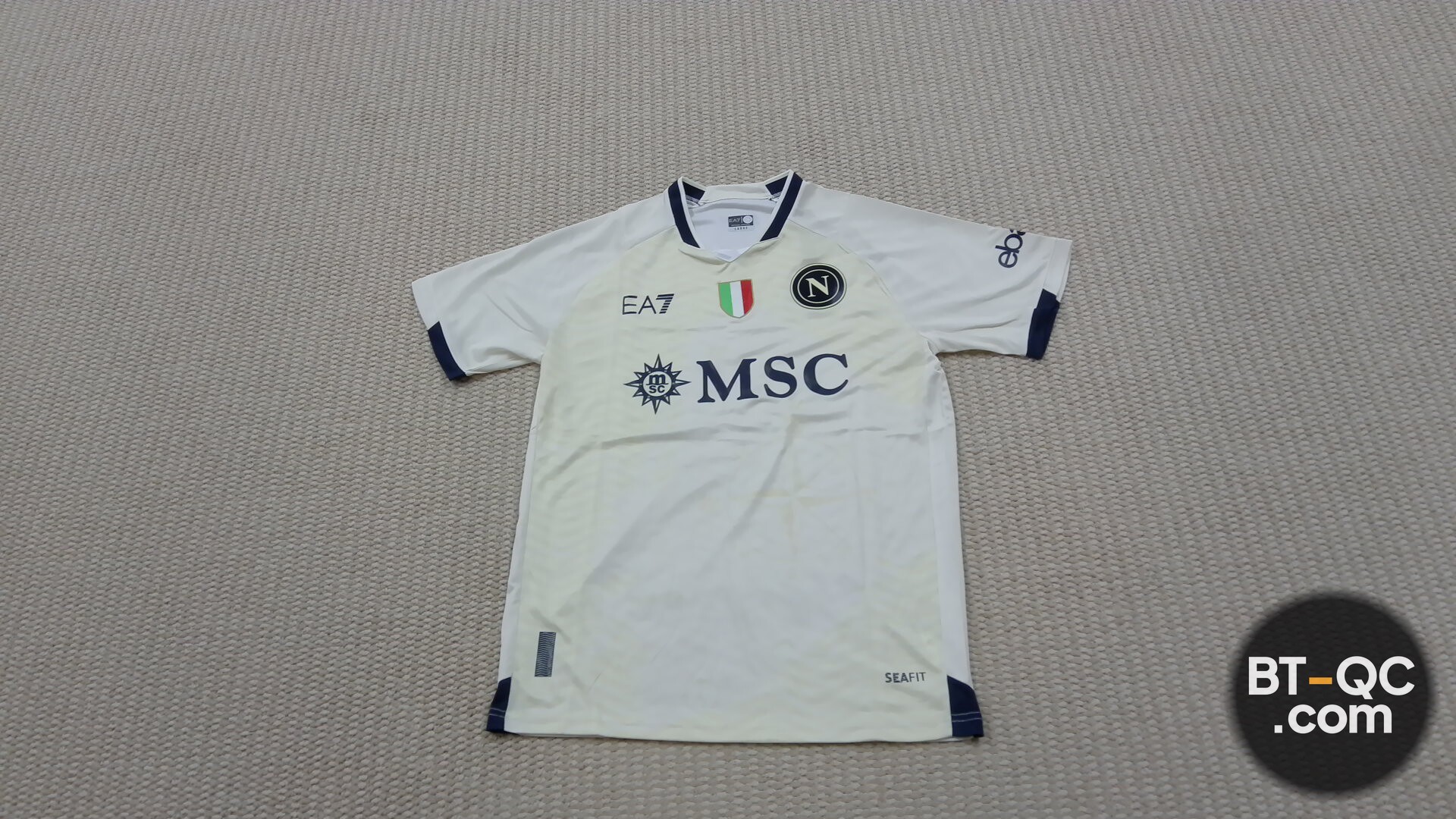 Emporio Armani SSC Napoli Home Jersey White QC