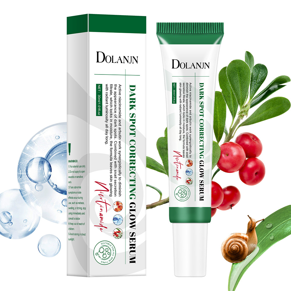 Foreign Trade Cross-Border Snail Niacinamide Arbutin Essence Facial Dark Spot Repair and Brightening Serum Export Factory Wholesale