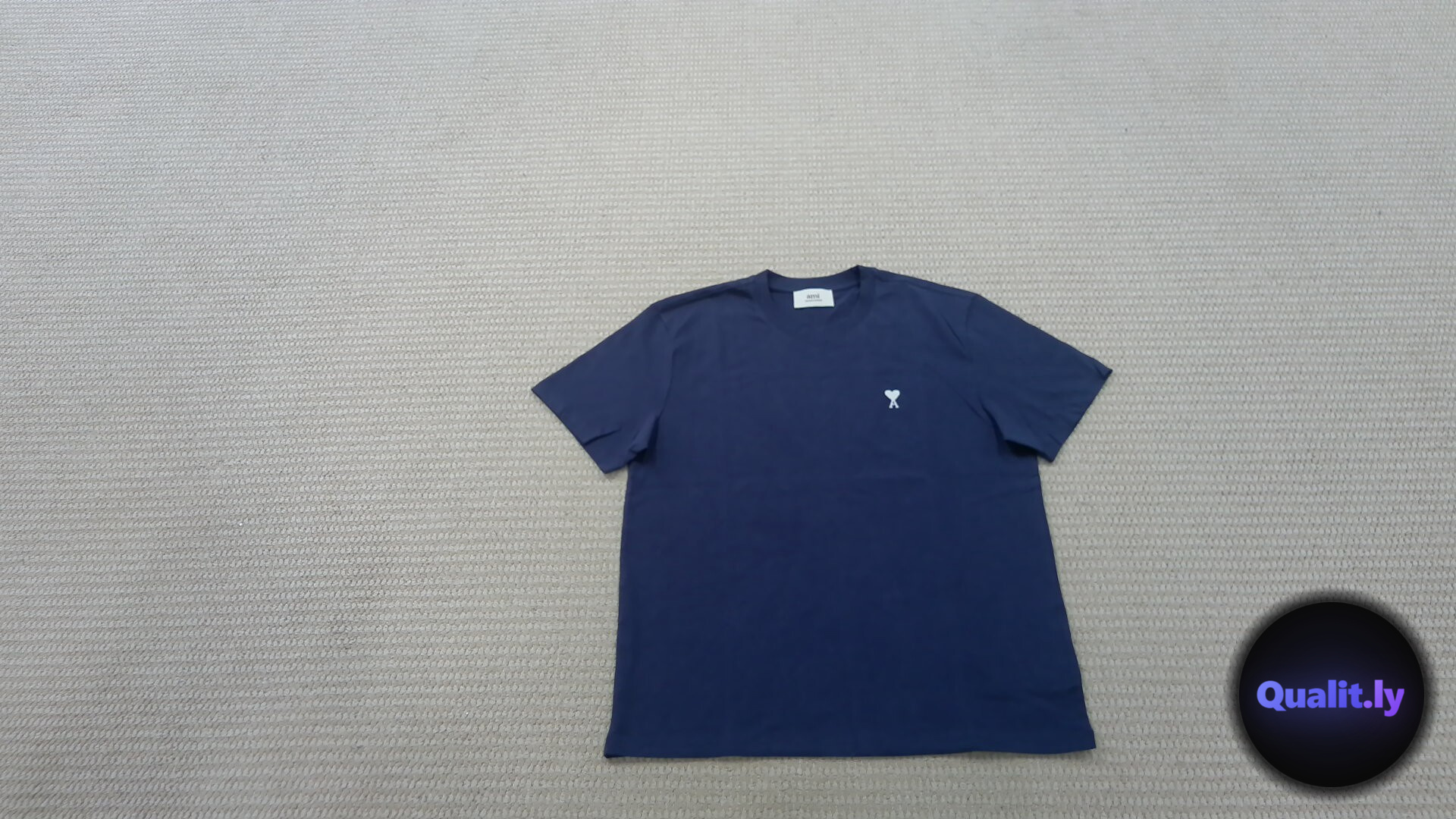 2025 New White Badge Short-Sleeved Shirt QC