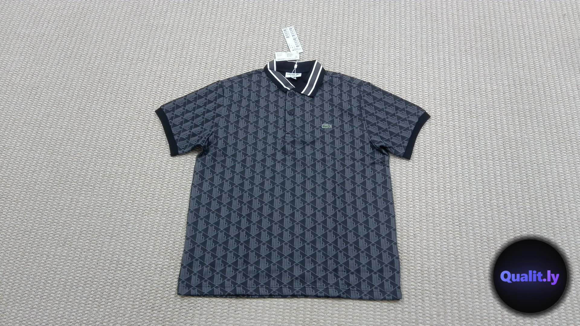 Lacoste Monogram Classic Fit Polo QC