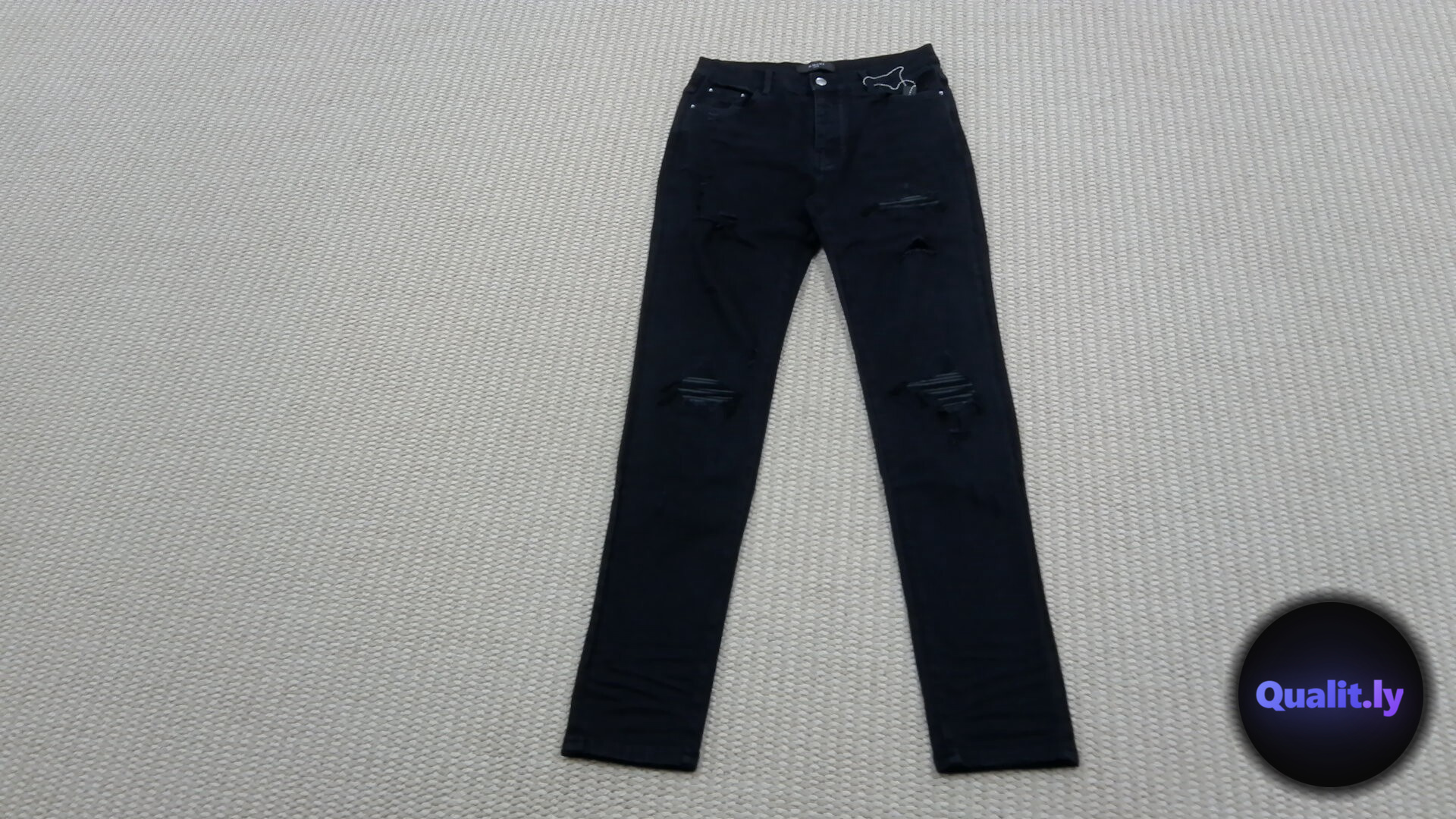 Hengyuclub Black Distressed Jeans QC