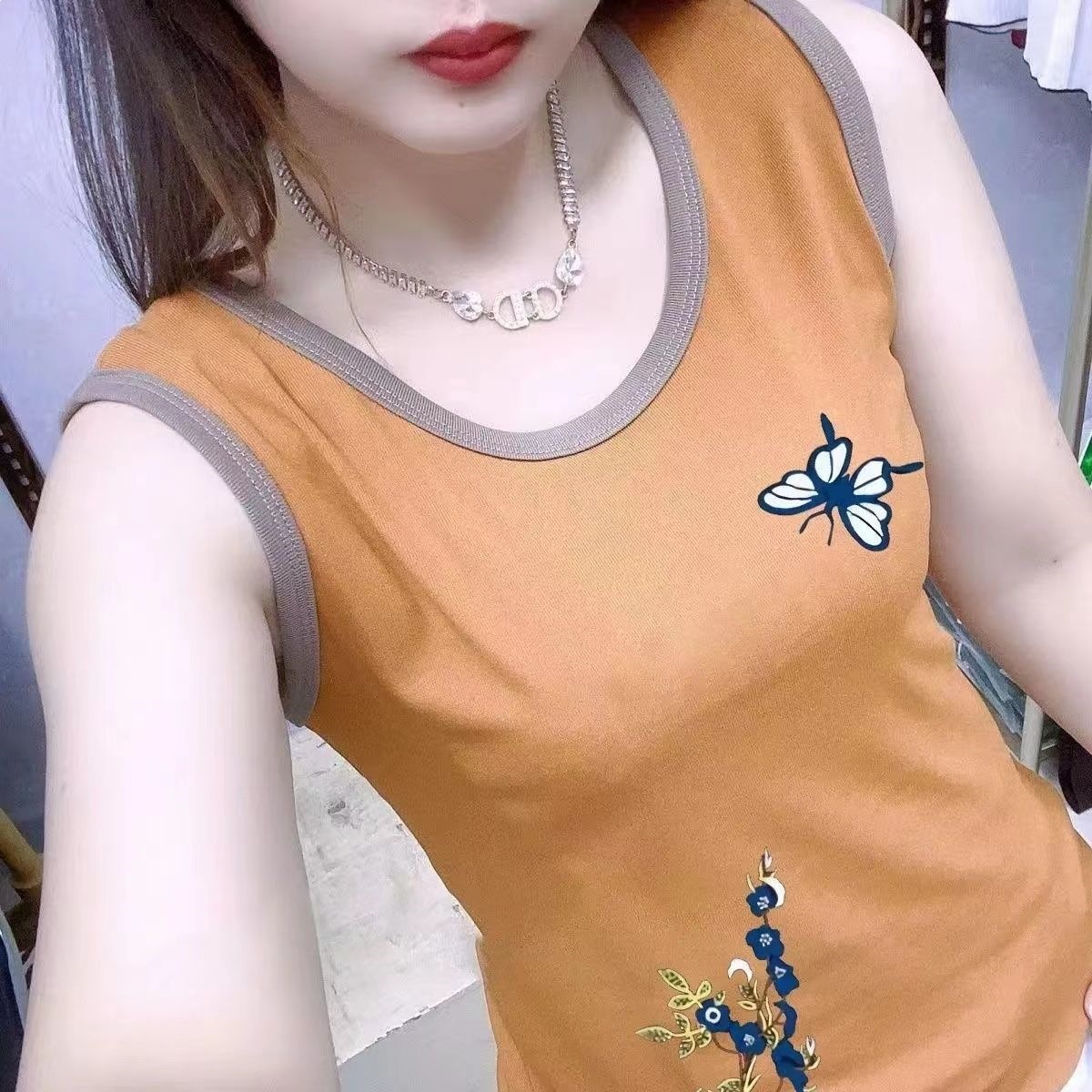 Trendy Plus-Size Loose-Fitting Thin Camisole-Style Undershirt for Women, New Summer Sleeveless Top