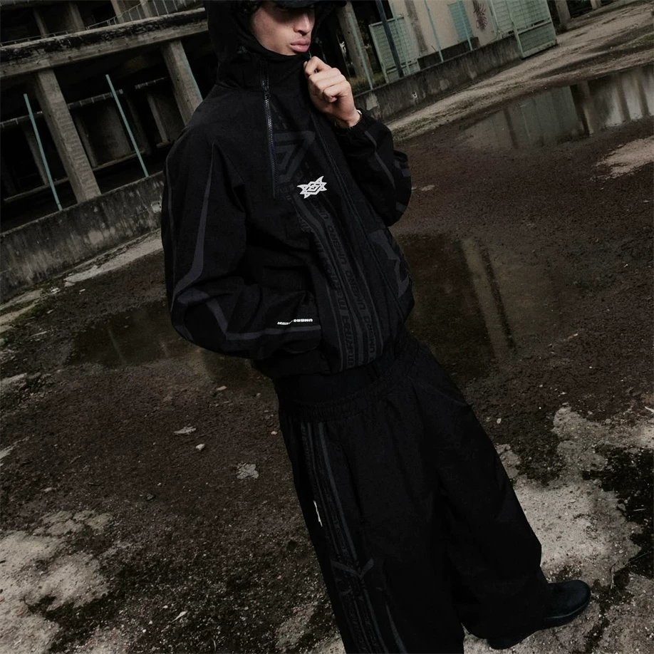 Mertra Street Style Men's and Women's Umbro Technical tracksuit Reflective Jacket Pants Set