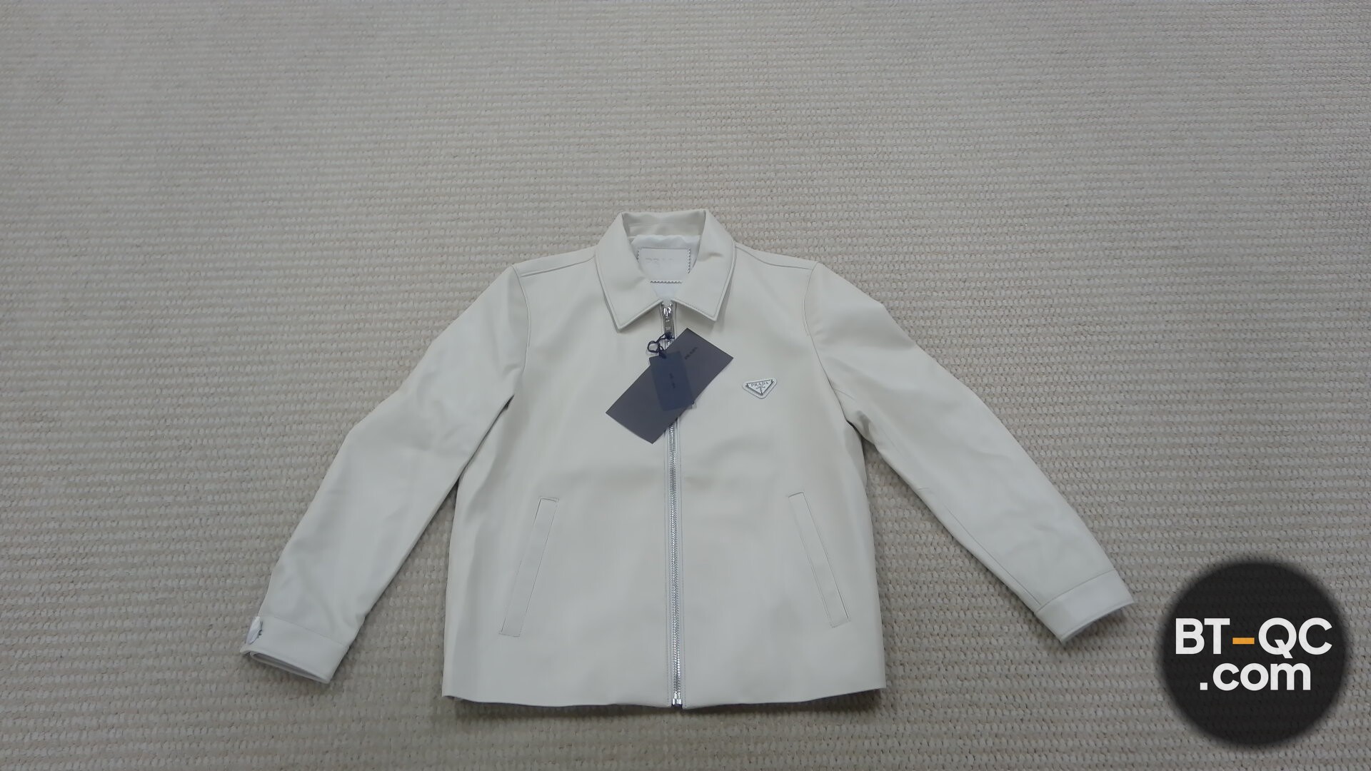 Prada White Leather Jacket QC
