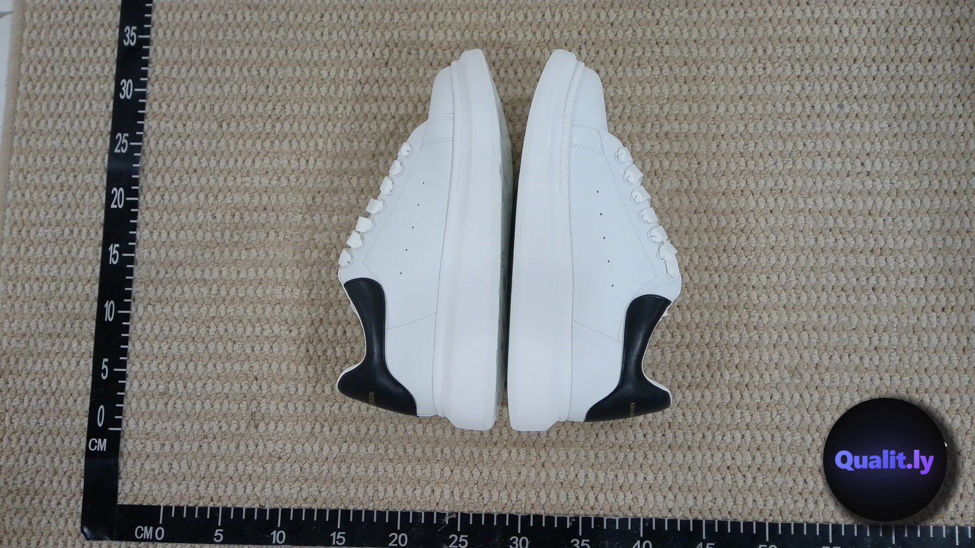 Alexander McQueen Oversized Sneaker White Black QC