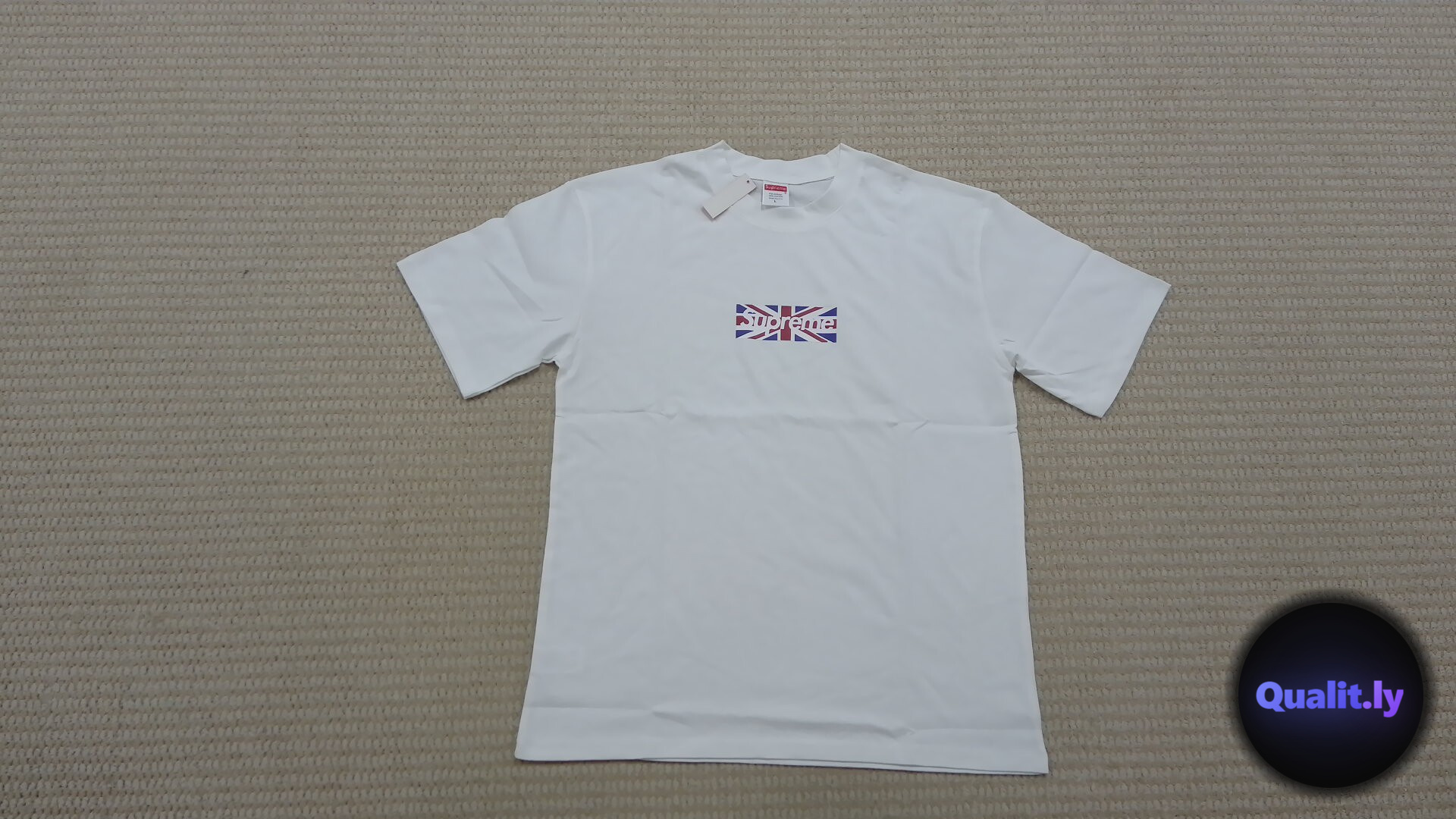 Supreme Union Jack Box Logo T-Shirt White QC