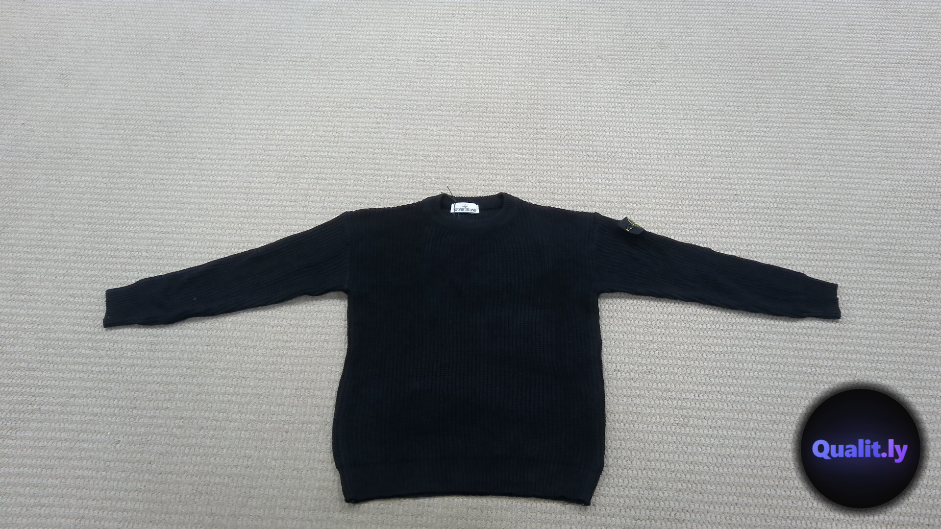 Stone Island Black Knit Sweater QC
