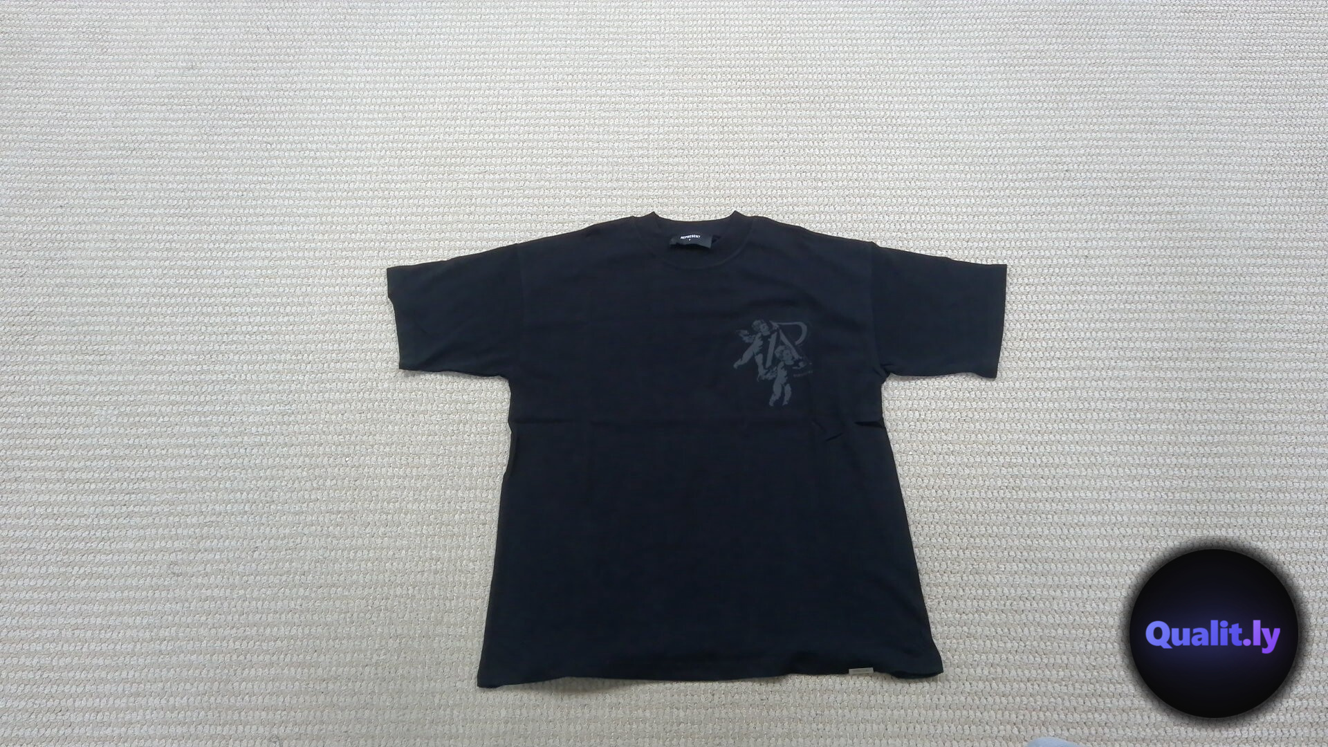 Represent Cherub Print T-Shirt Black QC