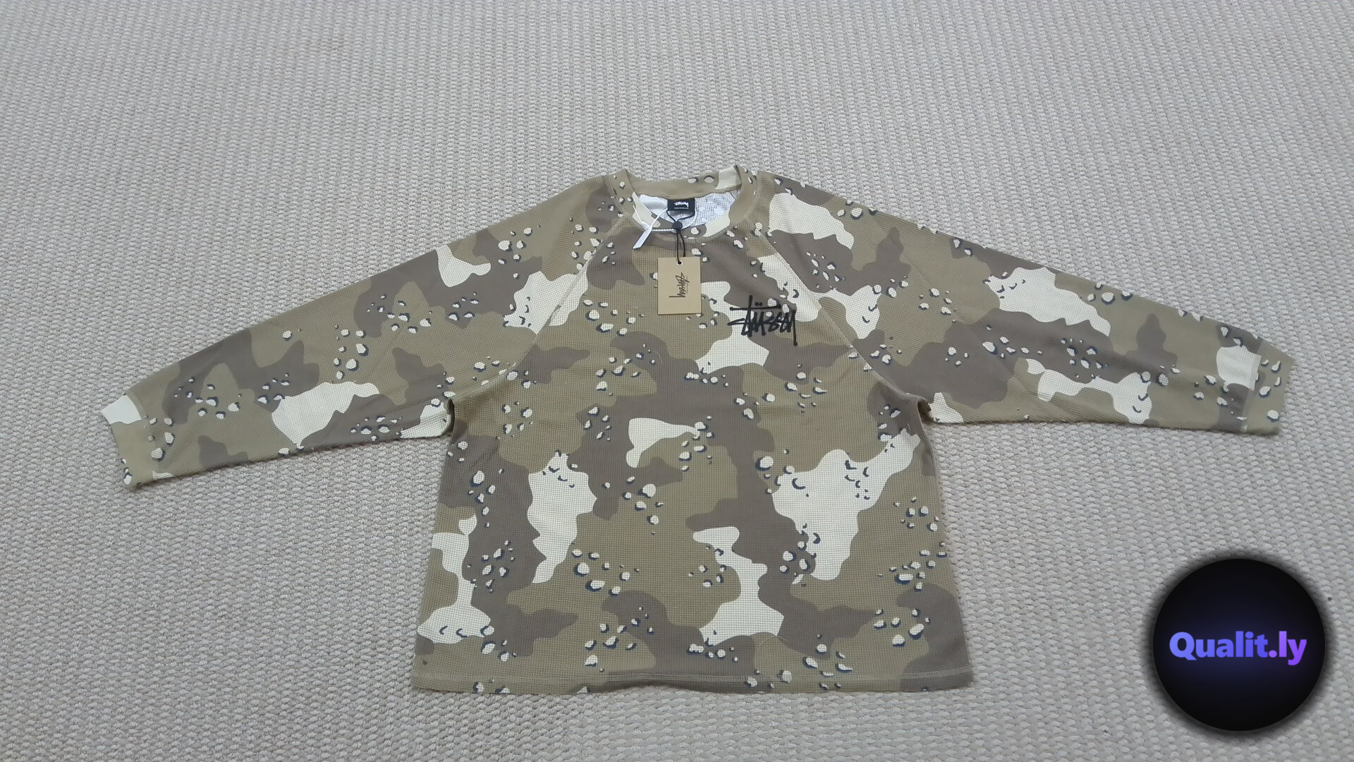 Stussy Camo Long Sleeve Shirt QC