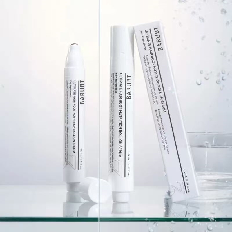 Cross-Border Tk Hot-Selling Product Temu's Best-Selling Roll-On Scalp Essence Serum for Nourishing Hair Follicles and Scalp Hair Serum