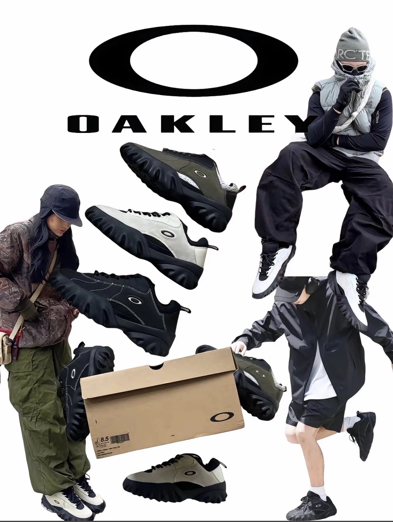 颠覆未来的荒野美学 /Brain Dead × OAKLEY联名复古休闲鞋/户外鞋