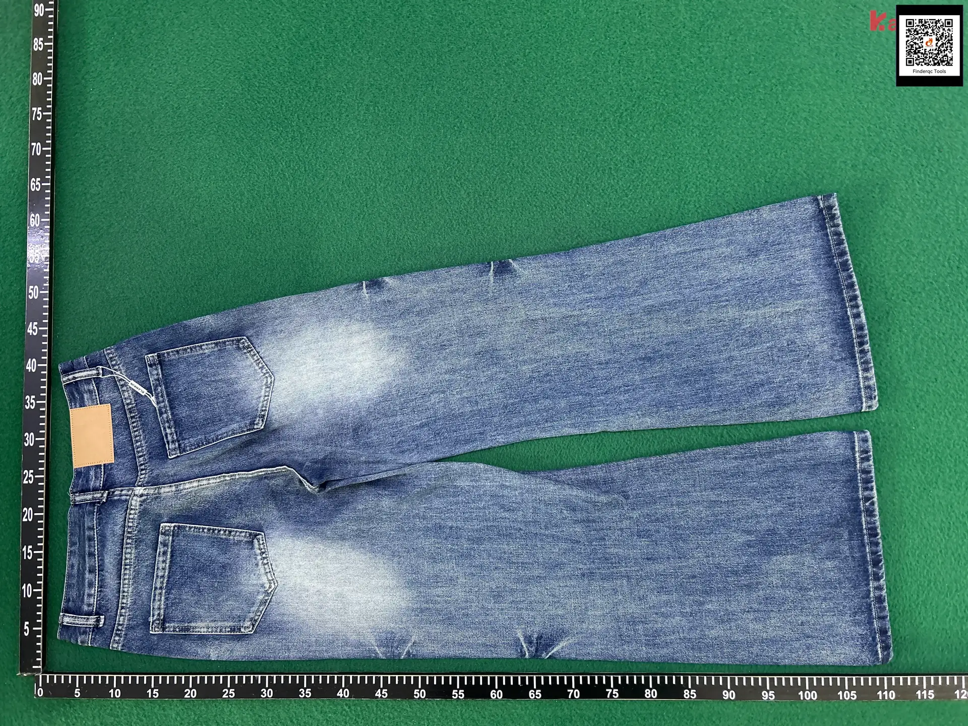 Weilang's Shop American retro Niche Design Whiskers Slightly Flared Denim Men's High-End Handsome Pants Couple