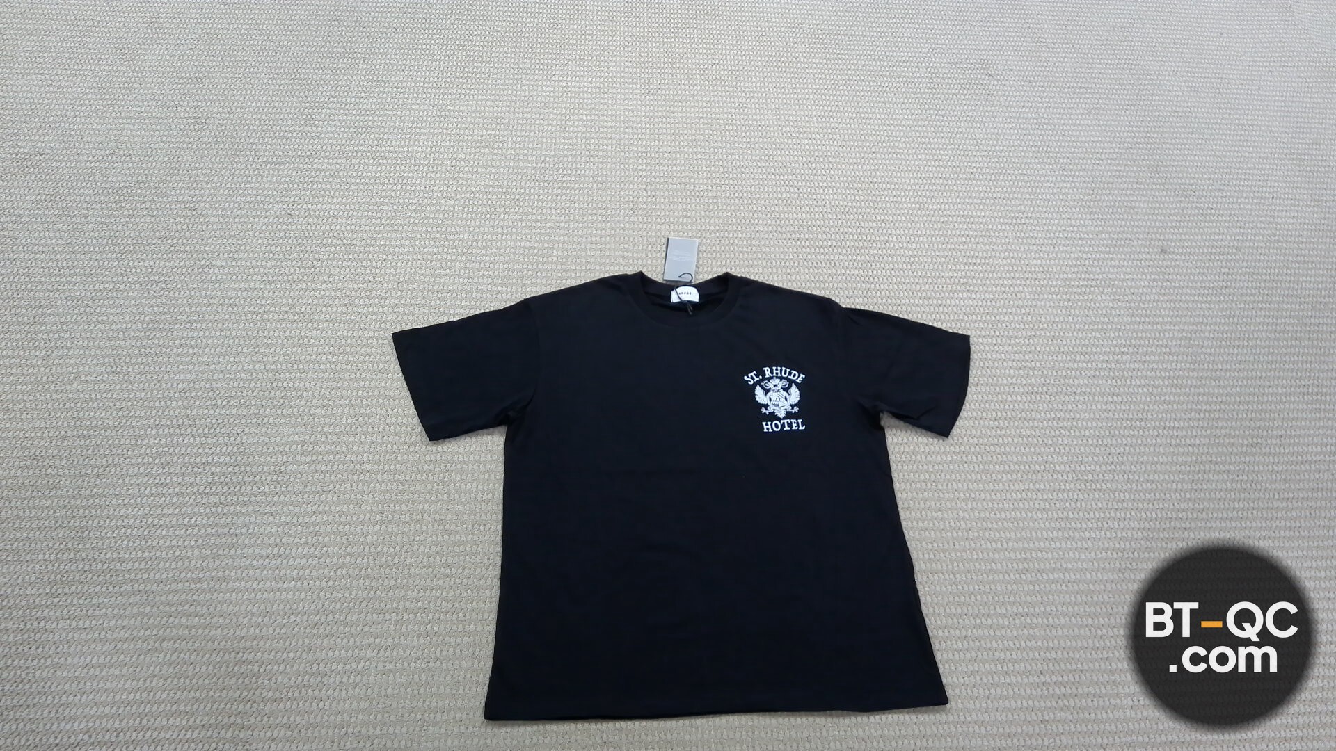 Rhude St. Rhude Hotel T-Shirt Black QC