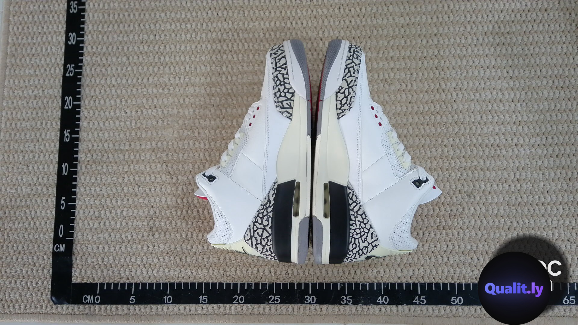 Nike Air Jordan 3 White Cement QC