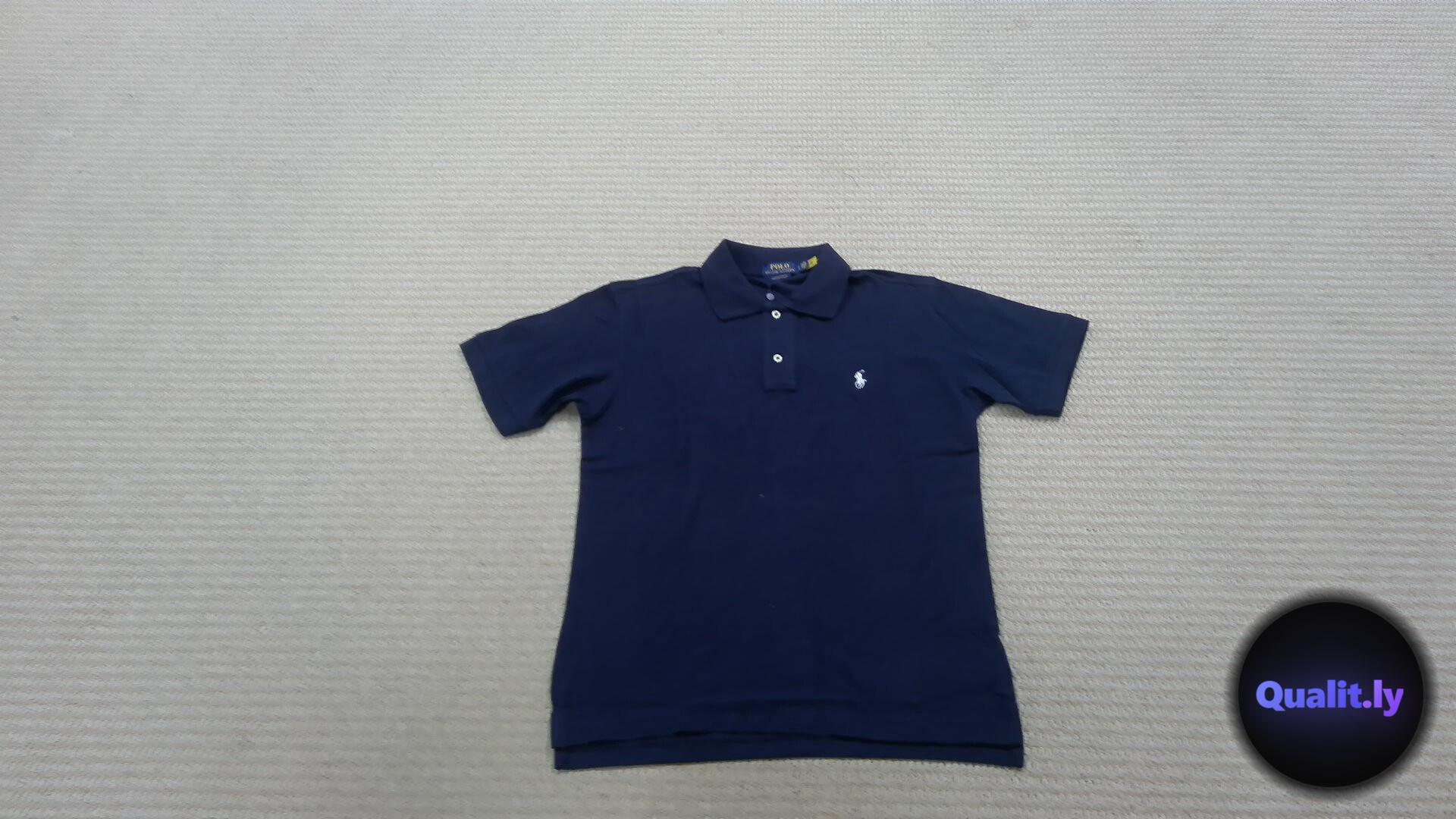 Ralph Lauren Custom Slim Fit Polo Shirt Navy QC