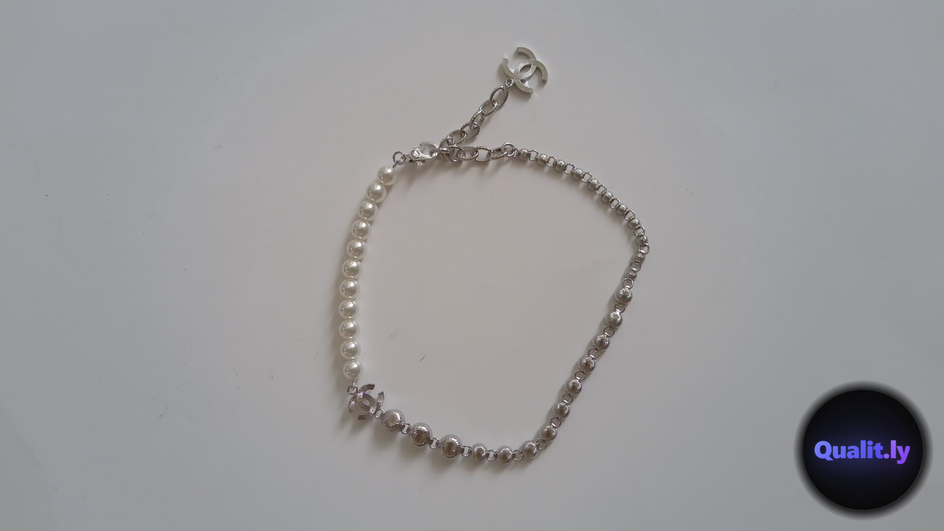 Chanel Pearl and Crystal Necklace QC
