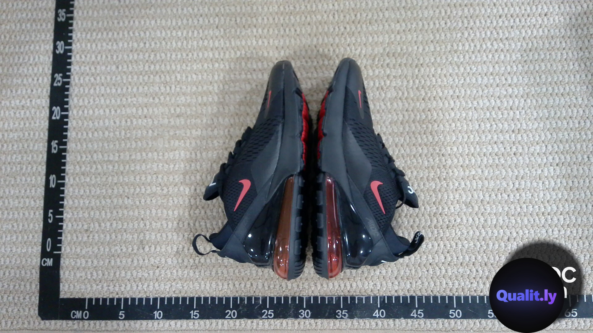 Nike Air Max 270 Black Red Sneakers QC