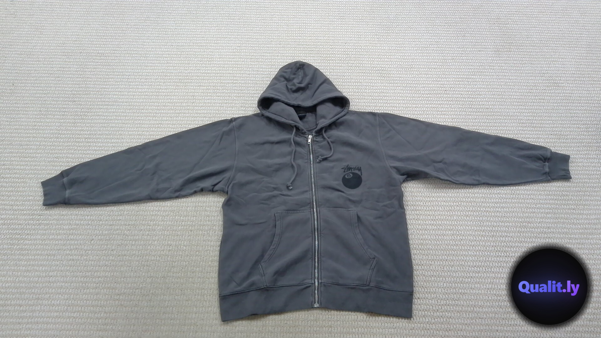Stussy 8 Ball Zip Hoodie QC