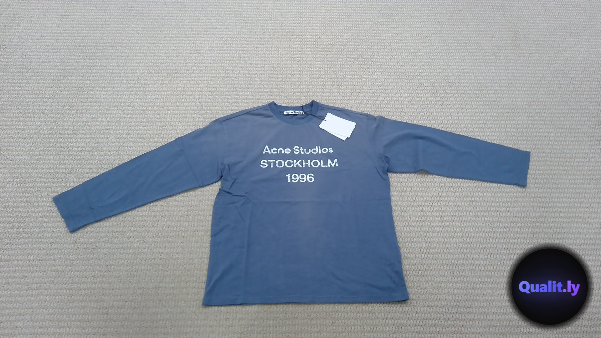 Acne Studios Stockholm 1996 Long Sleeve T-Shirt Blue QC