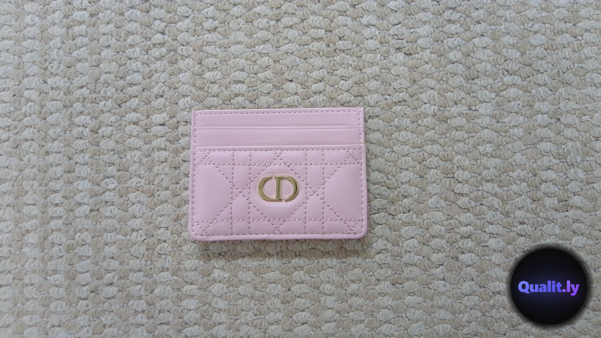 Dior CD Card Holder Pink QC