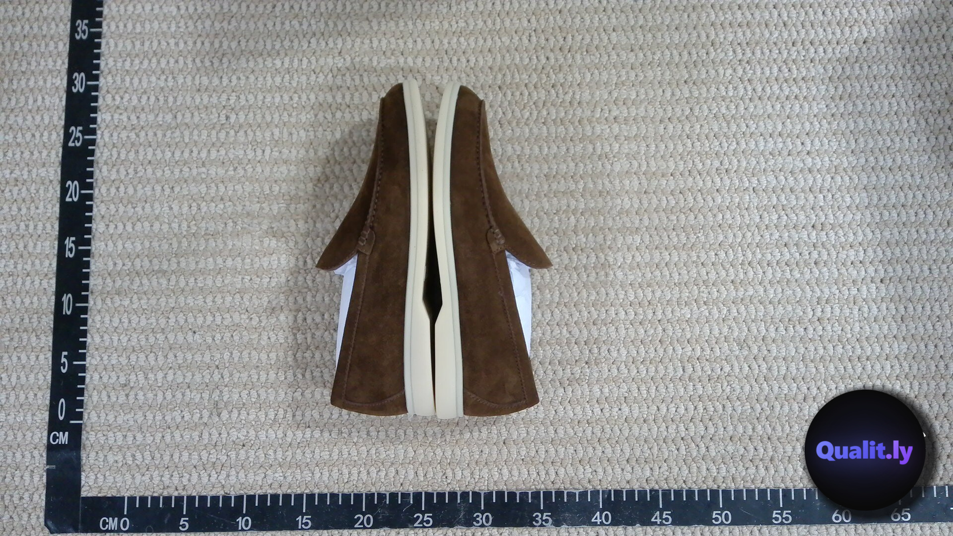 Loro Piana Summer Charms Walk 13 Suede Nude Loafers QC