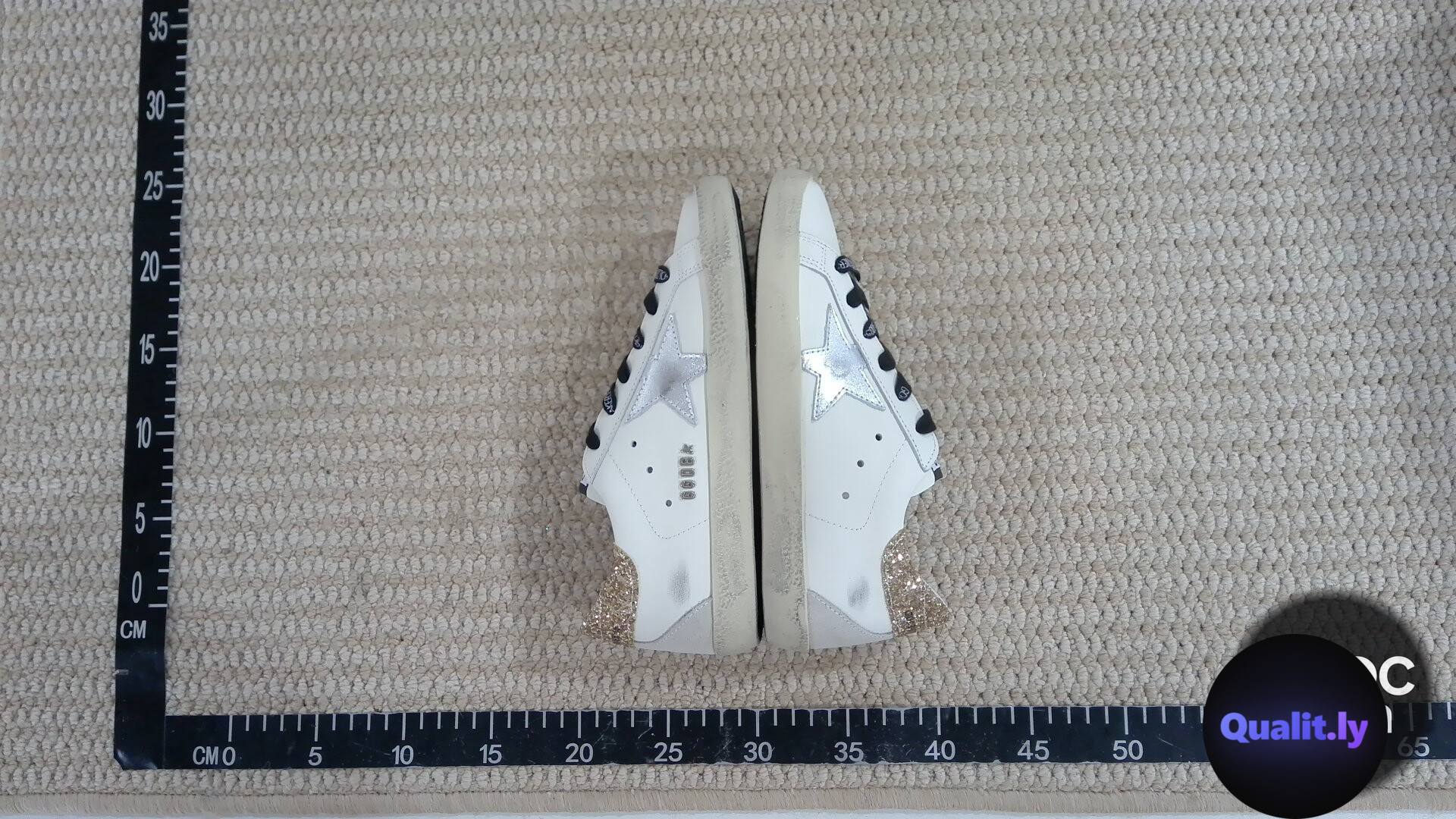 Golden Goose Francy Sneakers White Glitter QC