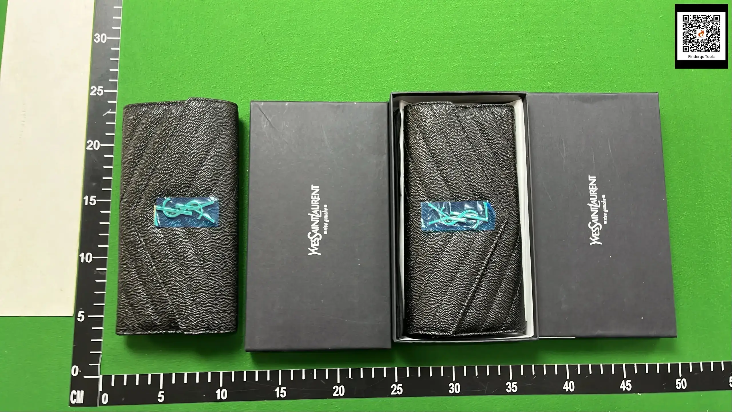 Yves Saint Laurent Black Quilted Wallet