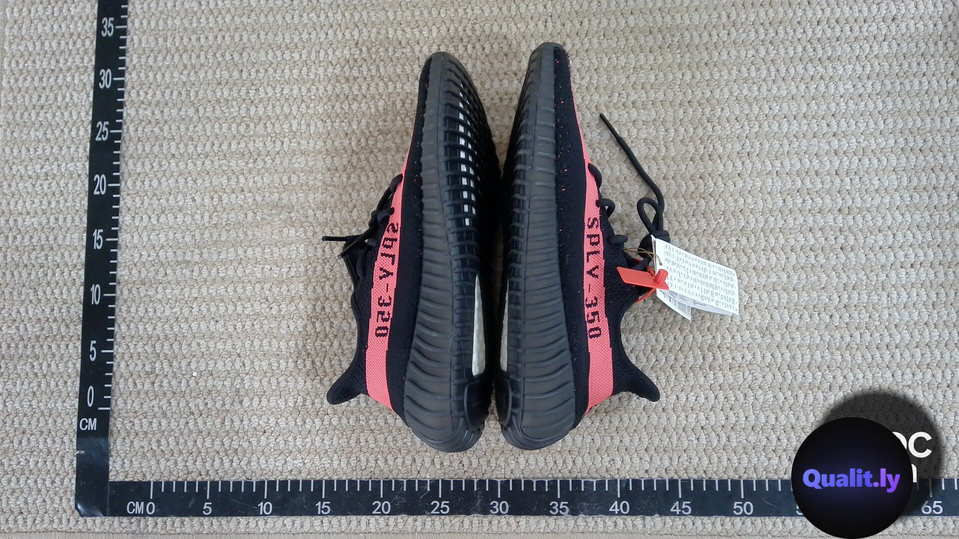 Adidas Yeezy Boost 350 V2 Core Black Red Sneakers QC