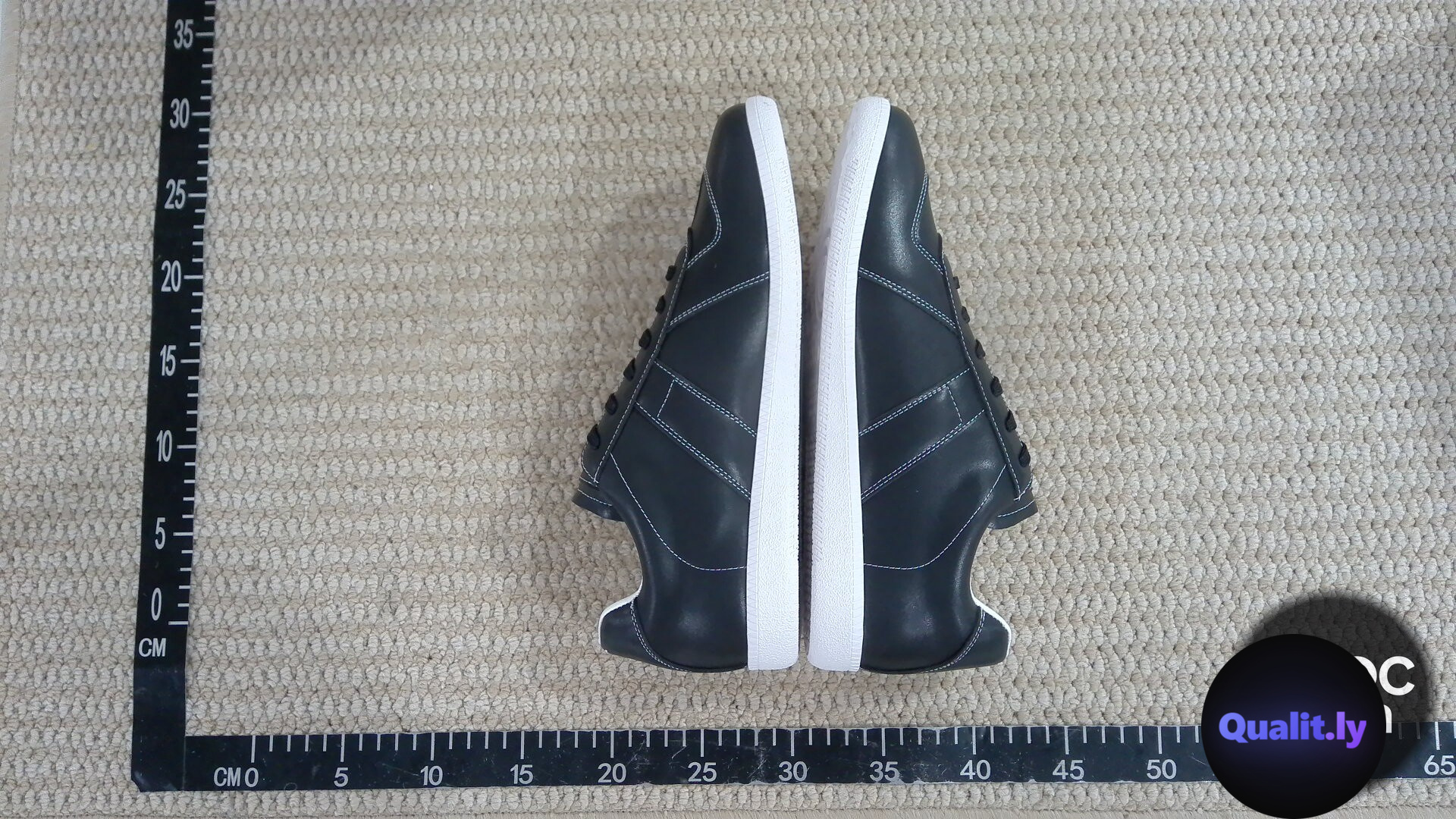 Maison Margiela Black Leather Sneakers QC