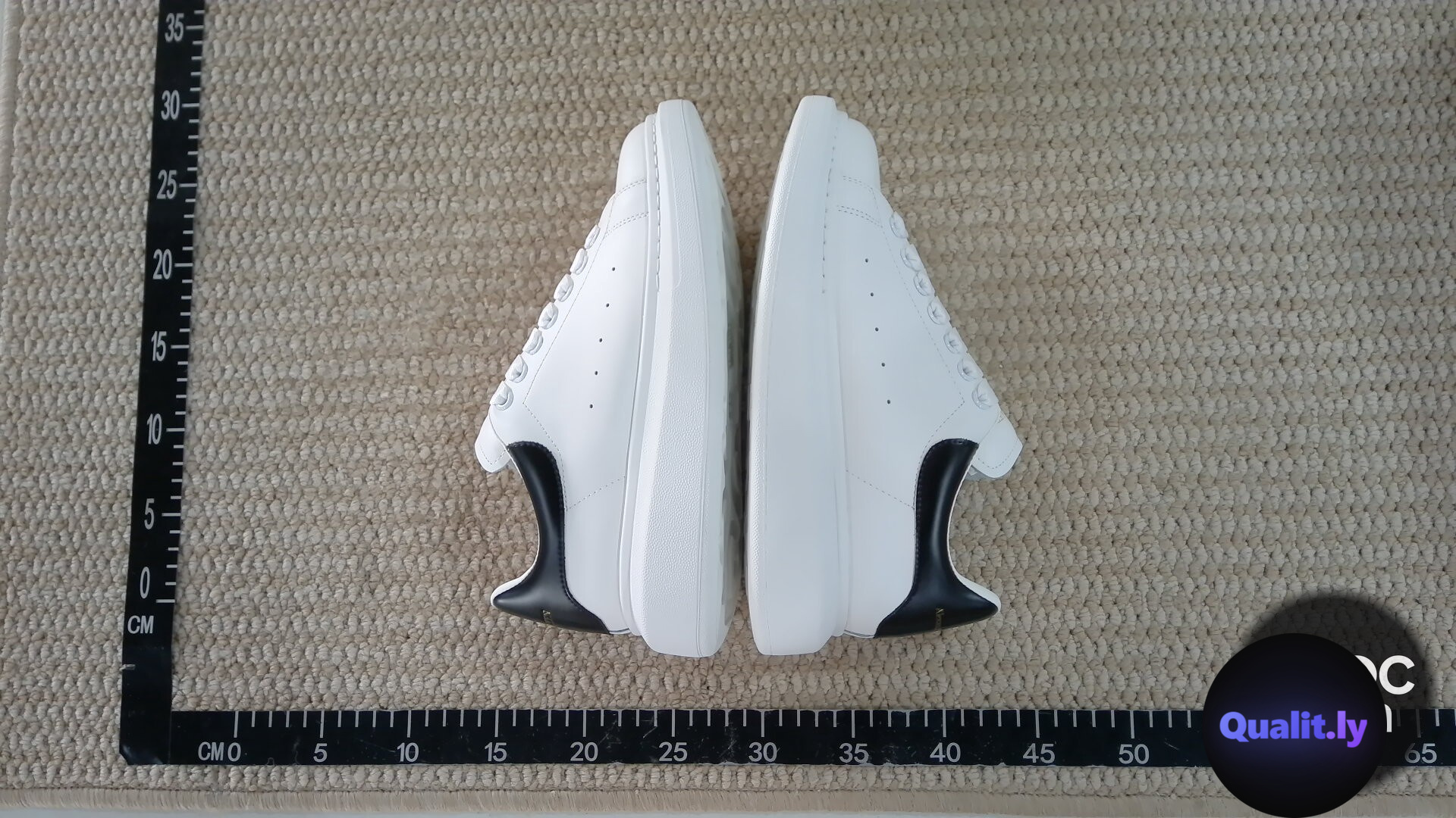 Alexander McQueen Oversized Sneaker White Black QC