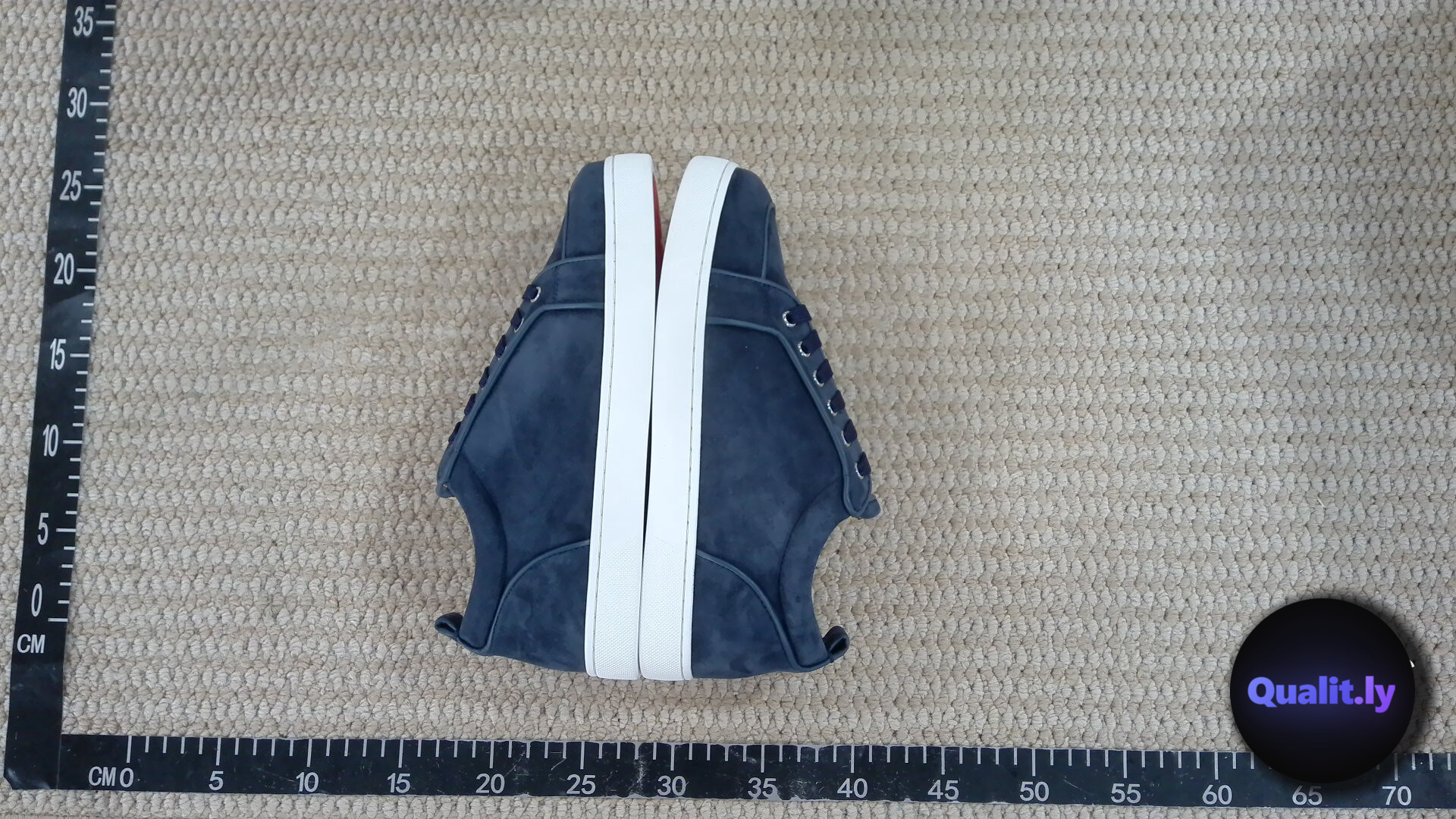 Christian Louboutin Pik Boat Flat Crosta Galaxy/GG Black/DK Gun Sneakers QC