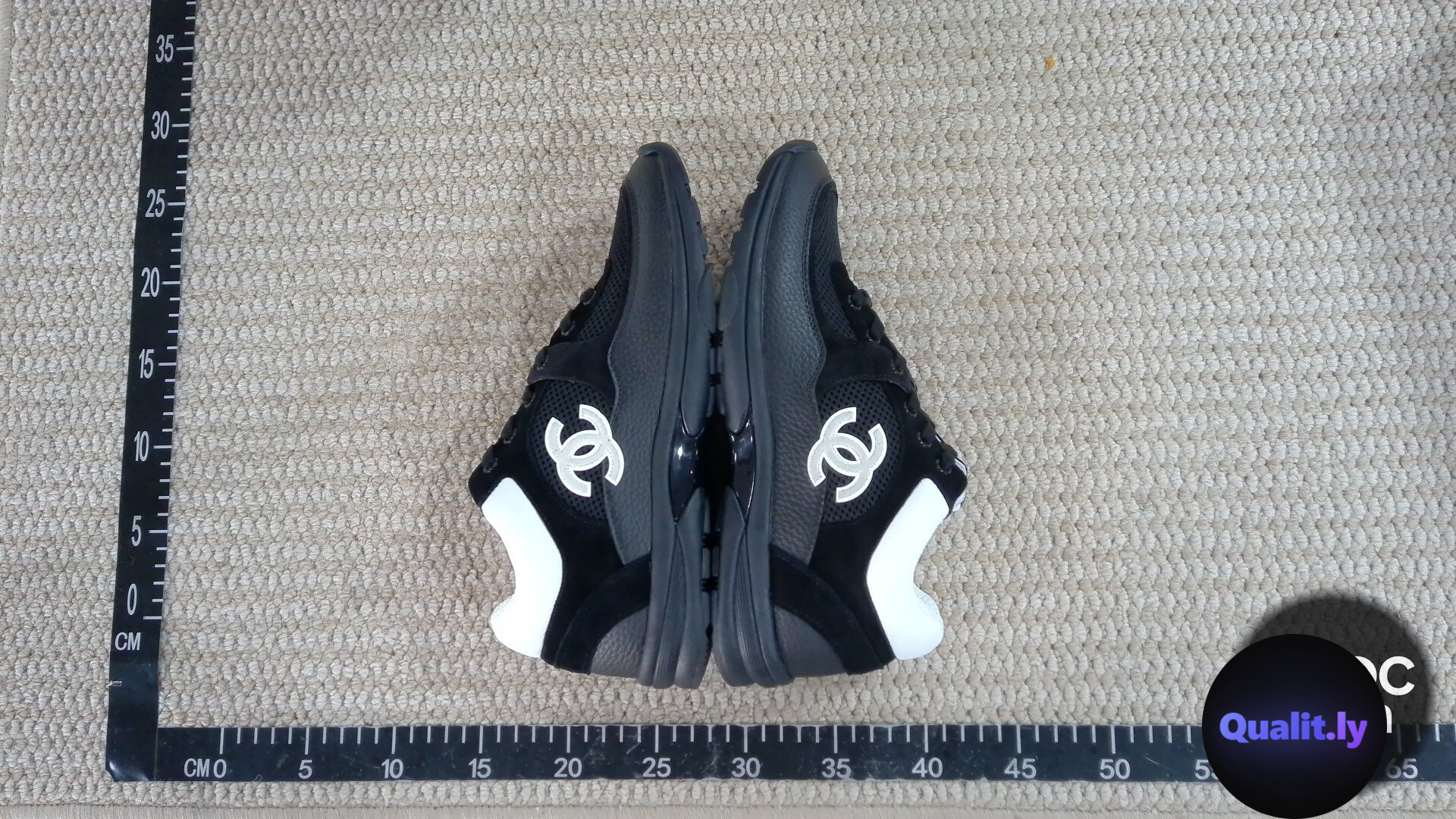 Chanel G37488 Sneakers Black White QC