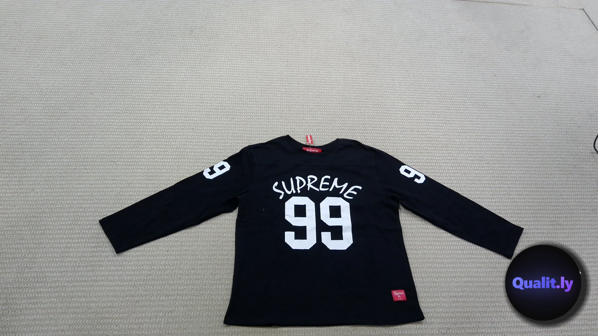 Supreme 99 Long Sleeve Shirt Black QC