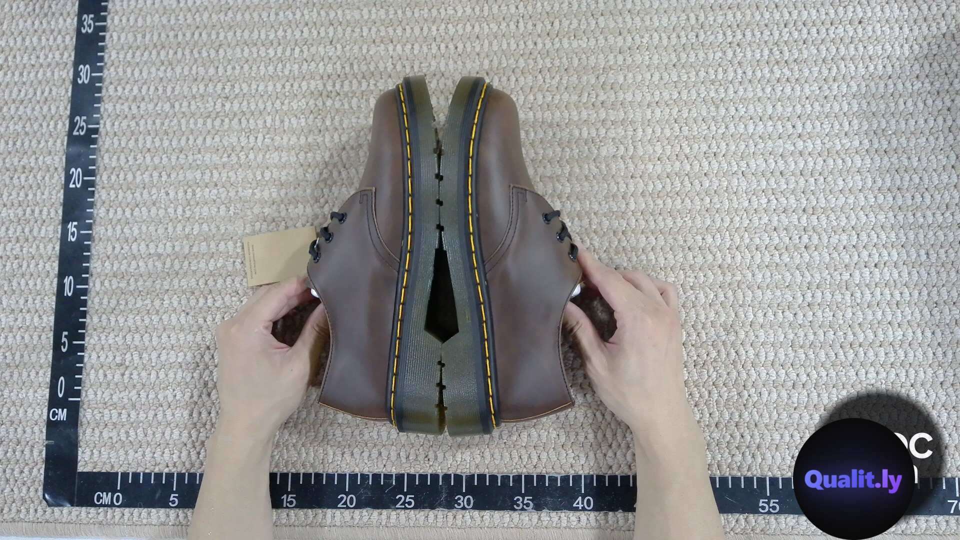 Dr. Martens AW005 Brown Leather Shoes QC