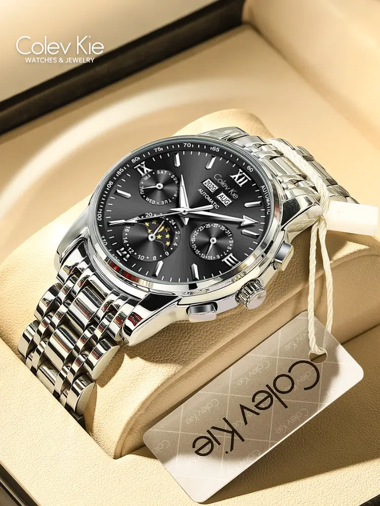 Colevkie Watch Official Flagship Store 2025 New Watch Men's Mechanical Watch Men's Trendy Fashion Men's Watch