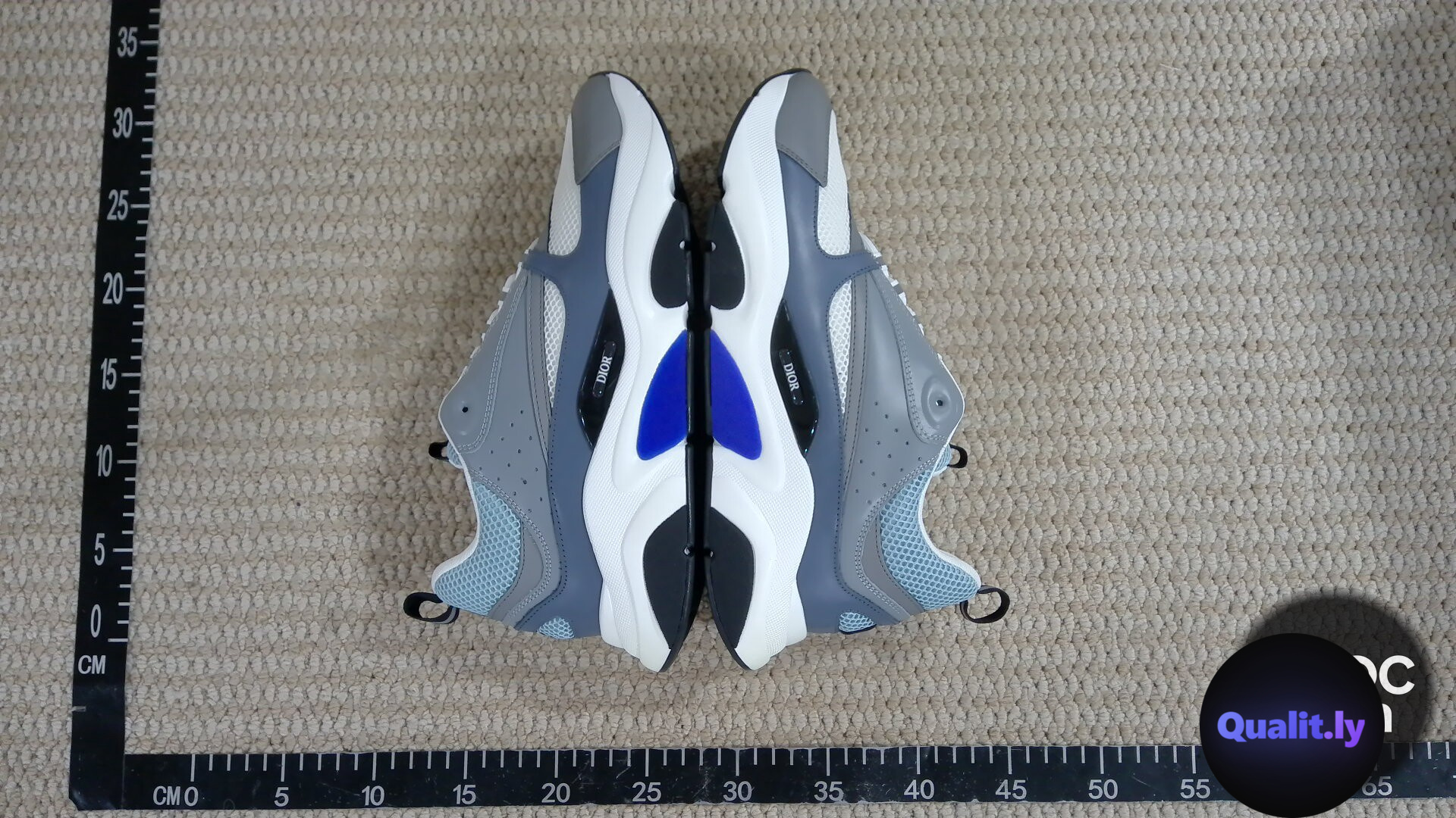 Dior B23 Sneakers Grey Blue QC