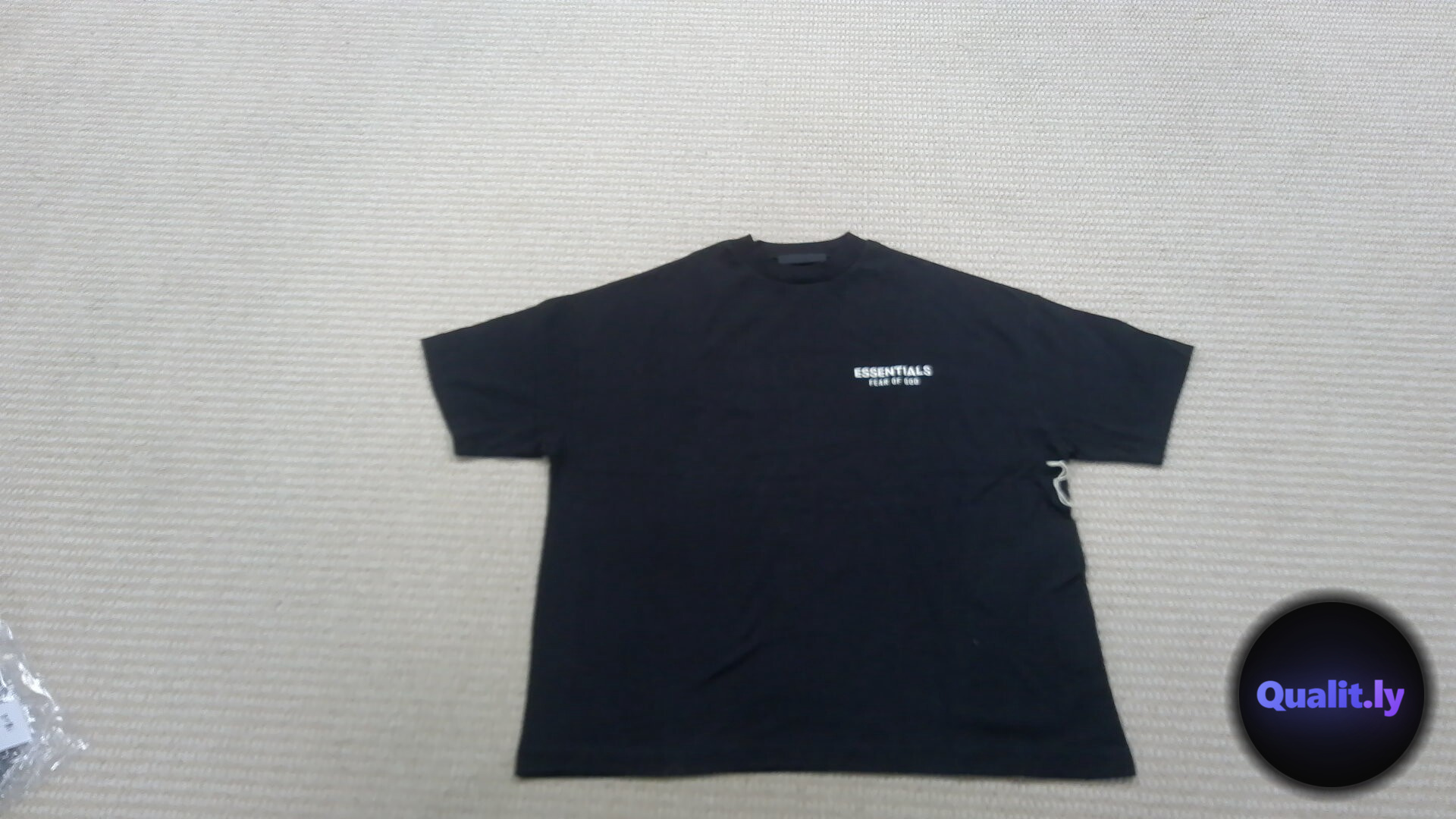 Essentials Fear of God Black T-Shirt QC