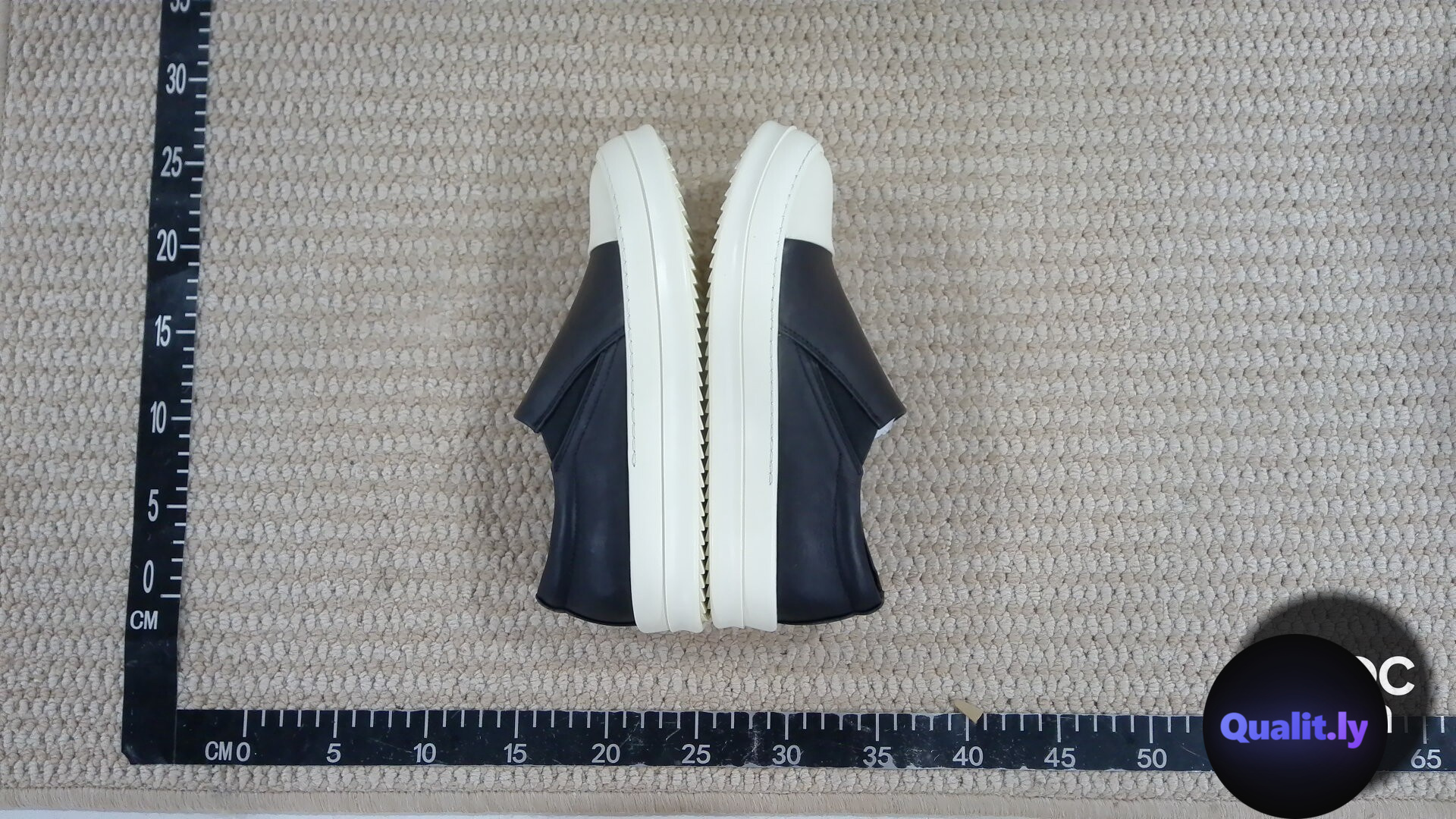 Rick Owens Jumbo Lace Padded Low Sneaks Black Milk QC