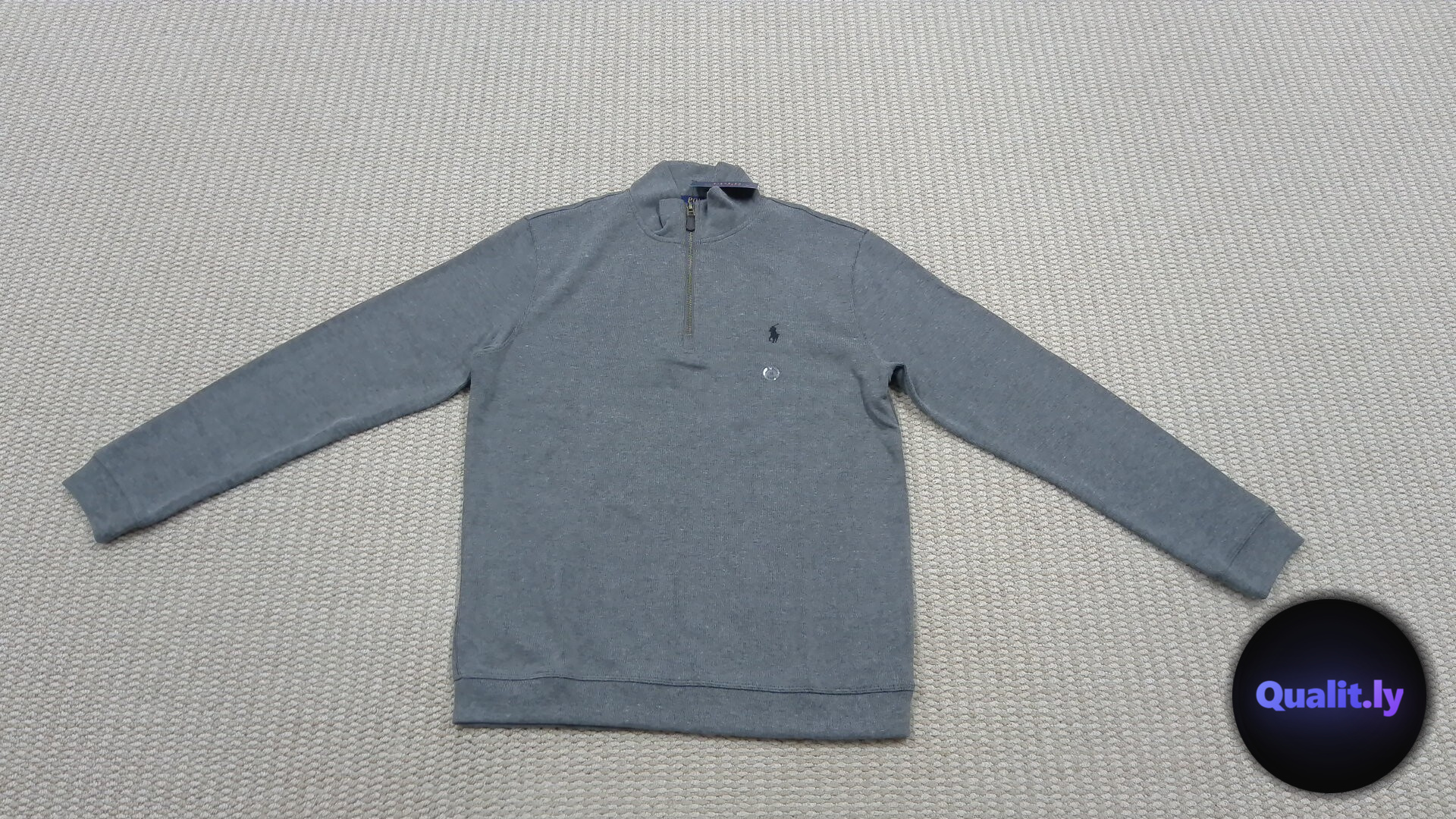New Men's Knitted Half-Zip Pullover Sweatshirt, Comfortable and Versatile QC